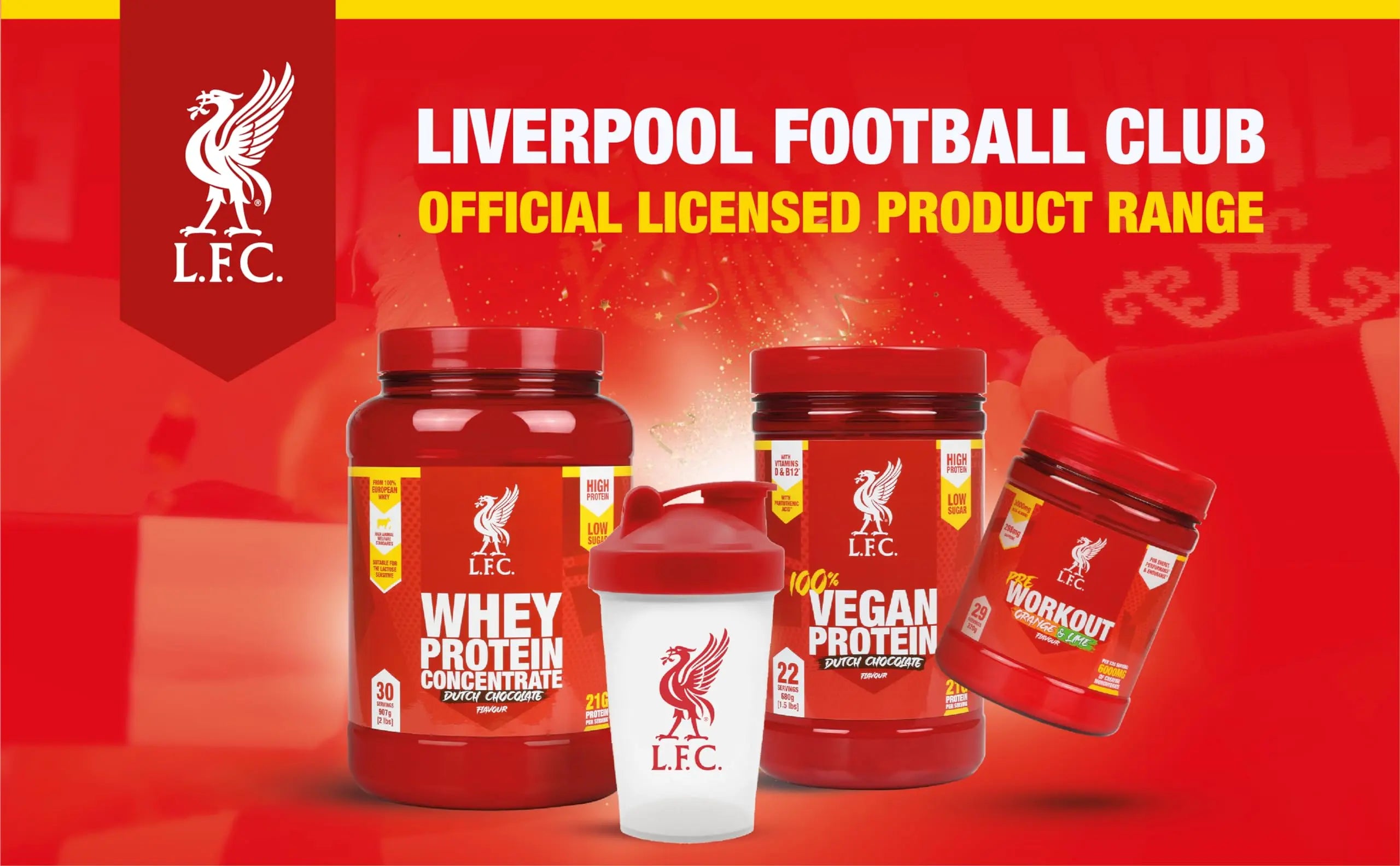 LFC Whey Protein Powder Strawberry Flavour 908g 15.5g Naturally-Occurring BCAAs 21g Protein Vector Consumer