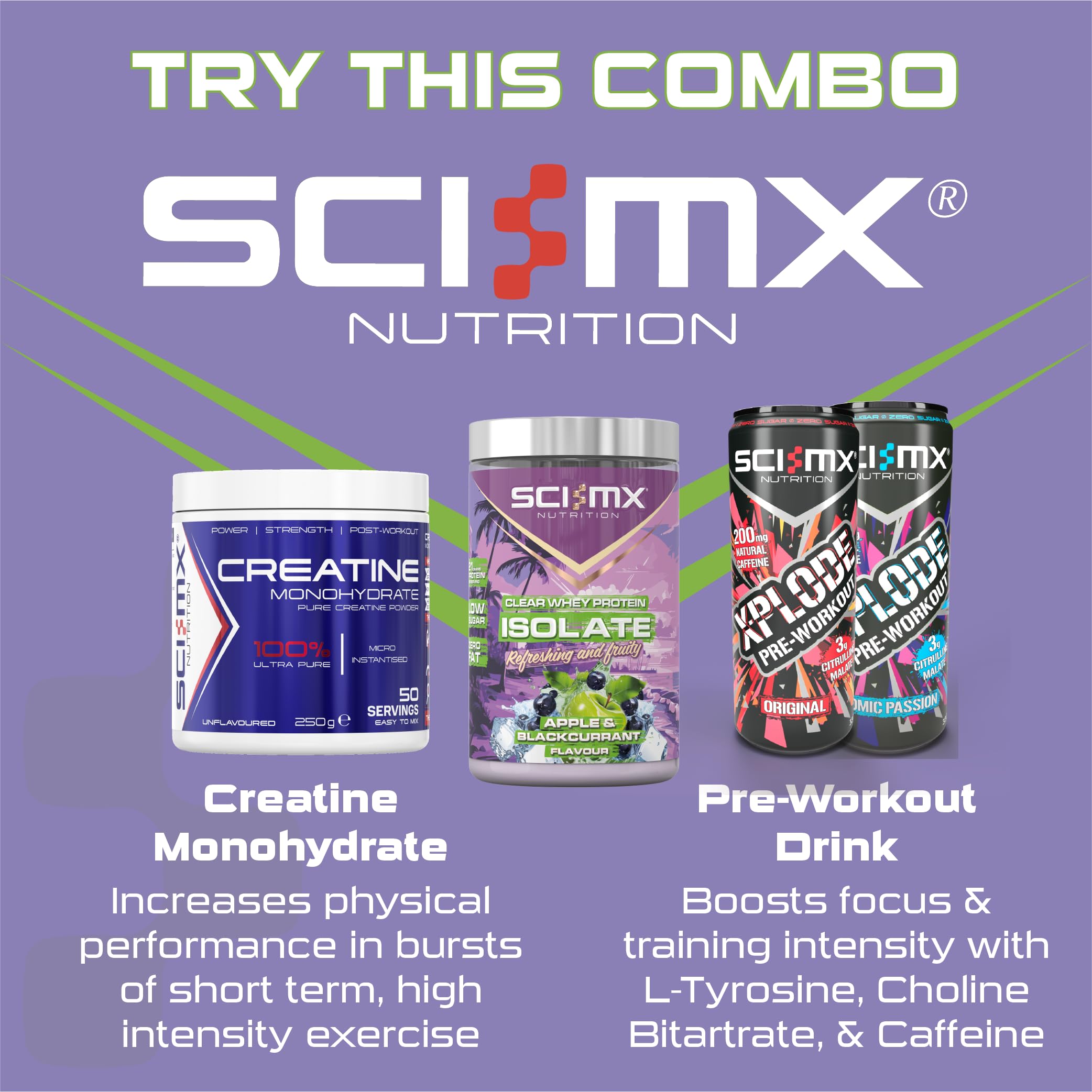 SCI-MX Clear Whey Isolate Protein - Apple and Blackcurrant Flavour - Lean Potein Formula for Muscle Growth SCI-MX