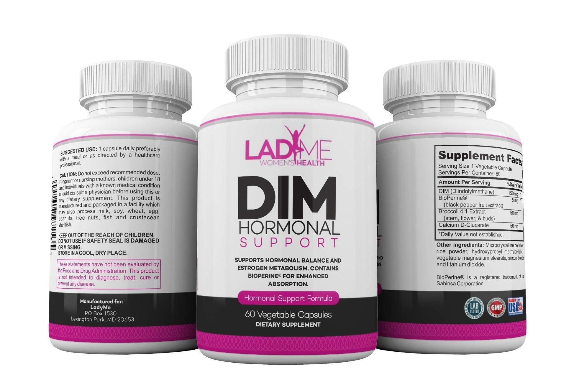 DIM Complex 150mg Hormonal Support Menopause Relief Supplement for Hot Flashes & Hormonal Acne - AB Mystery