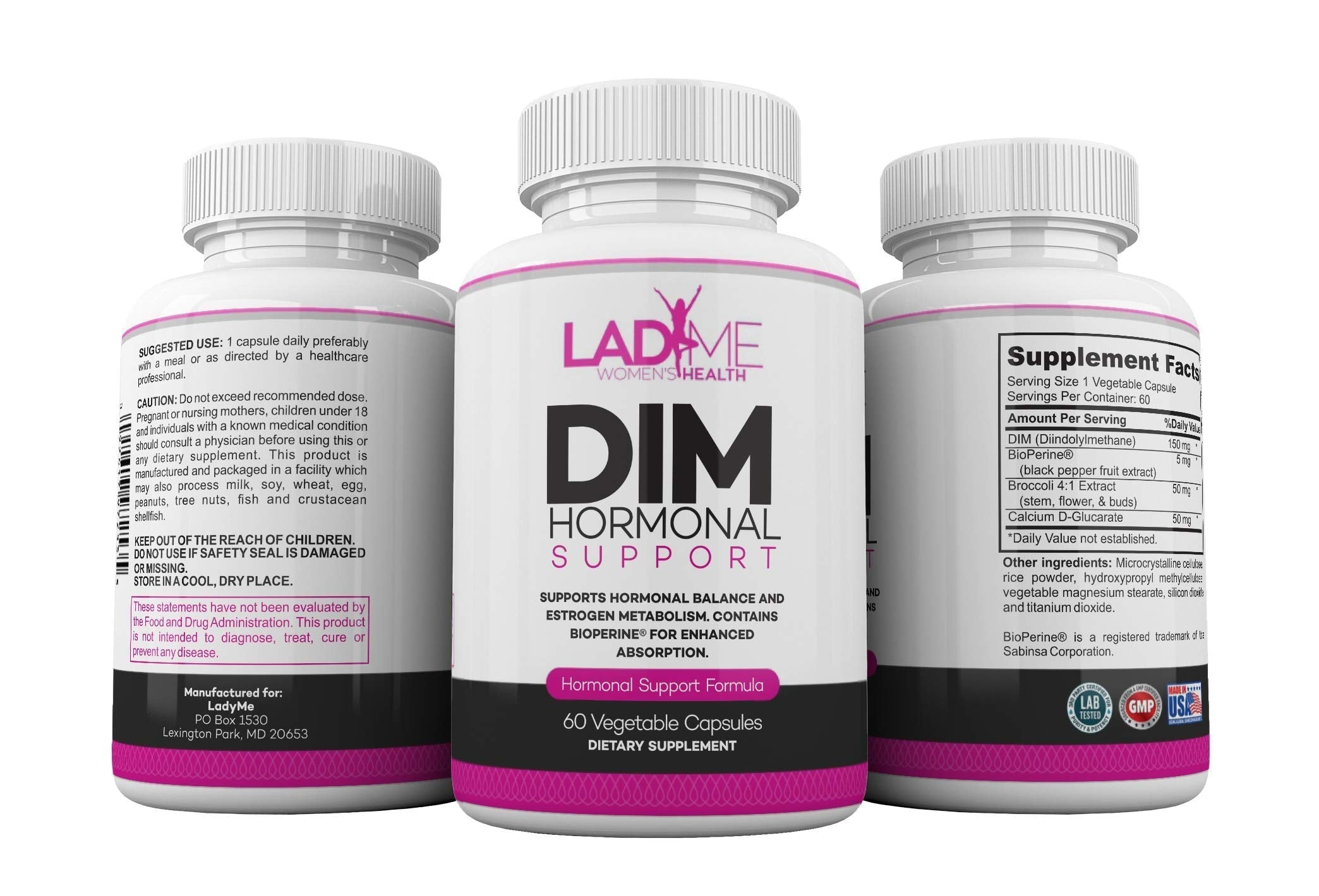 DIM Complex 150mg Hormonal Support Menopause Relief Supplement for Hot Flashes & Hormonal Acne - AB Mystery