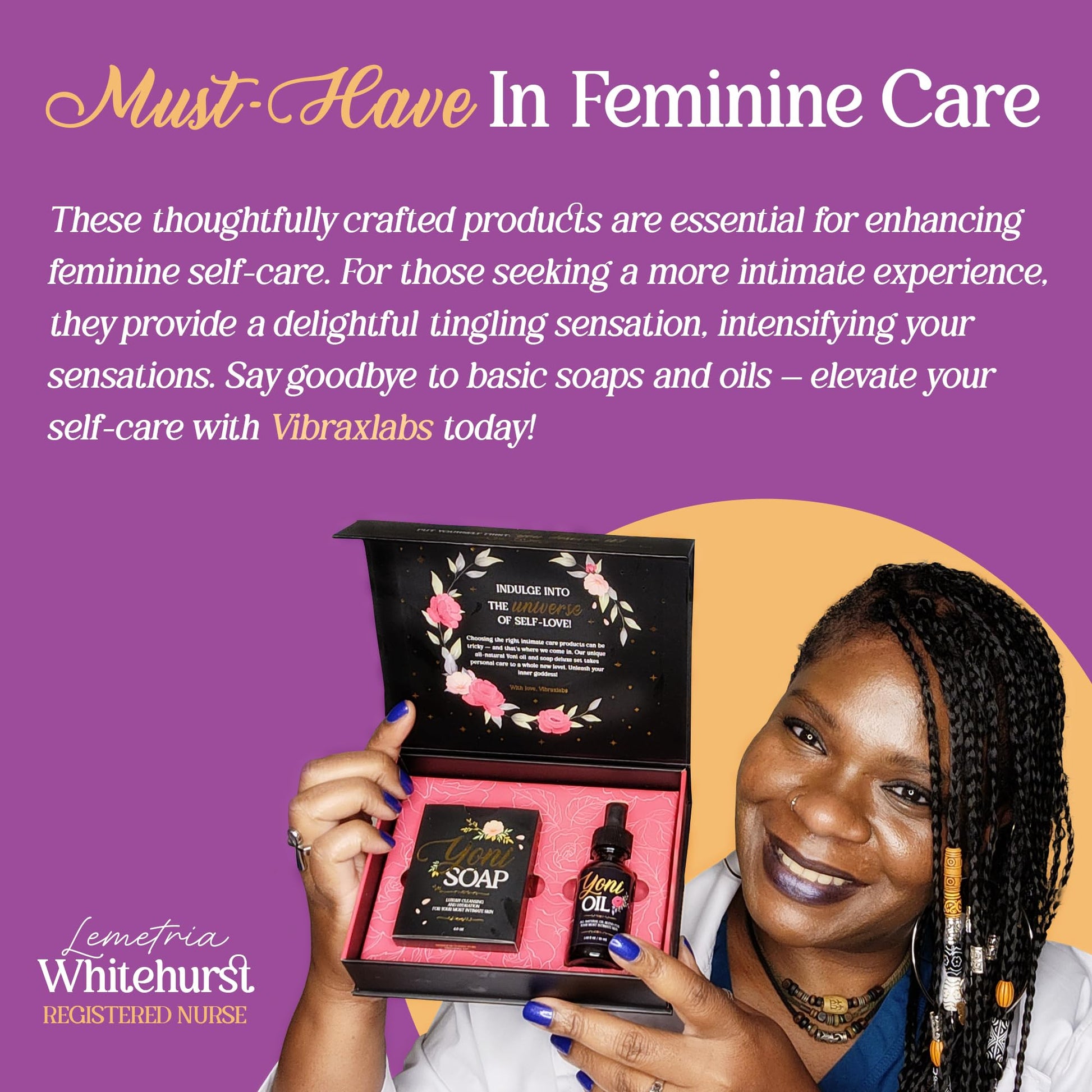 vibraxlabs Yoni Oil 1 Oz. Rose Scented Daily Feminine Wash Vulva Oil for pH Balance and Female Dryness - AB Mystery