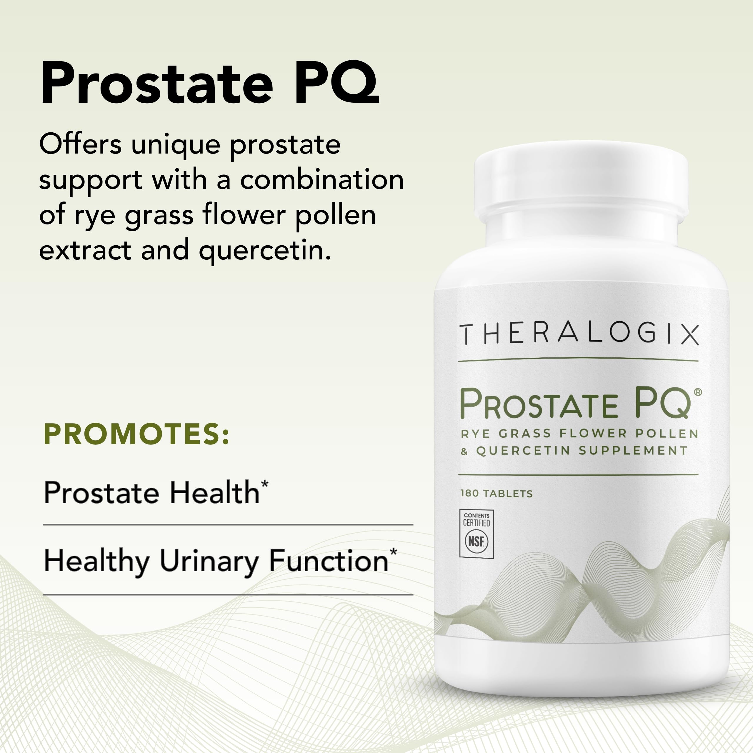 Theralogix Prostate PQ - Rye Grass Pollen Extract & Quercetin Supplement - 90-Day - AB Mystery