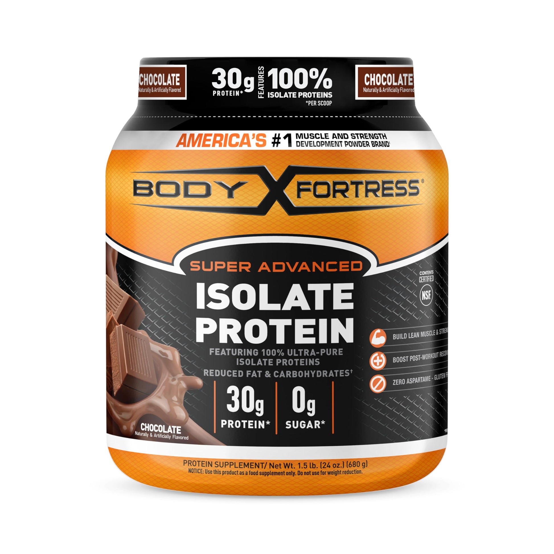 Body Fortress Super Advanced Isolate Protein, Chocolate Protein Powder Supplement - AB Mystery