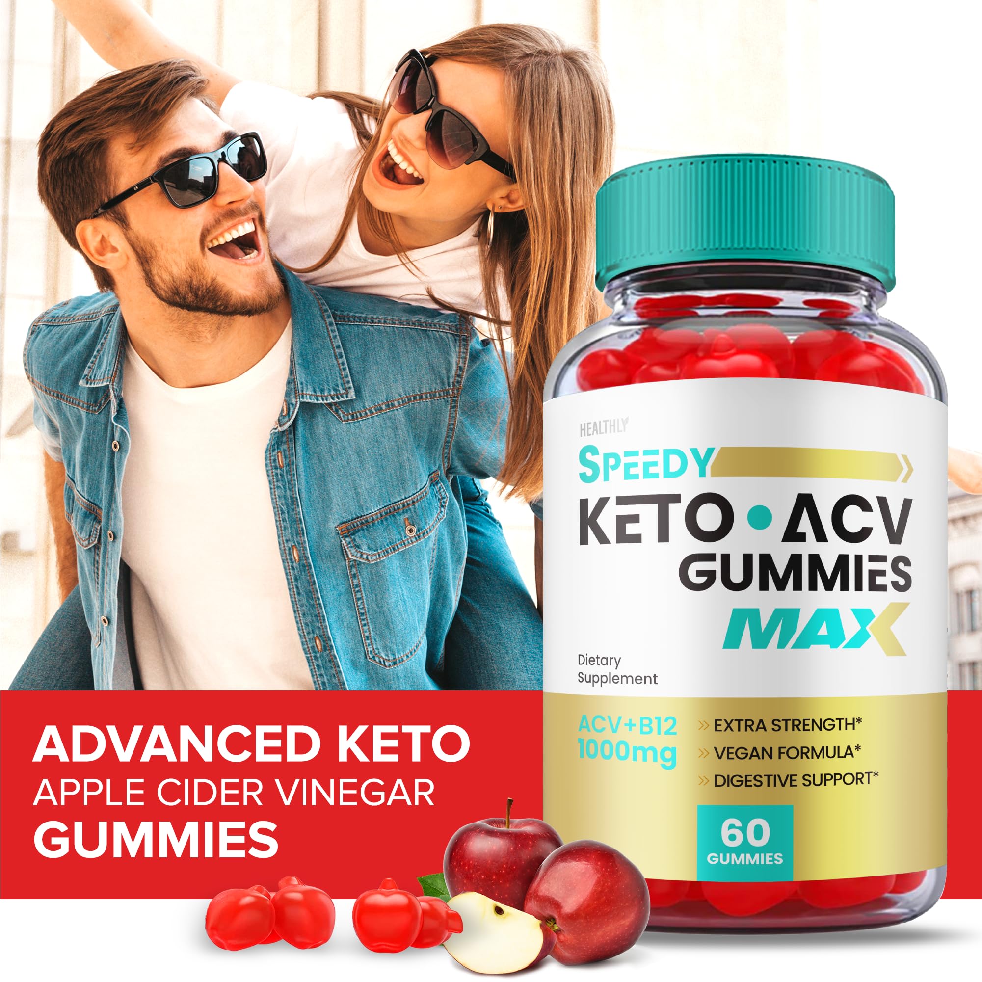 (5 Pack) Speedy Keto ACV Gummies Maximum Strength, Speedy Keto Plus ACV Gummies - AB Mystery