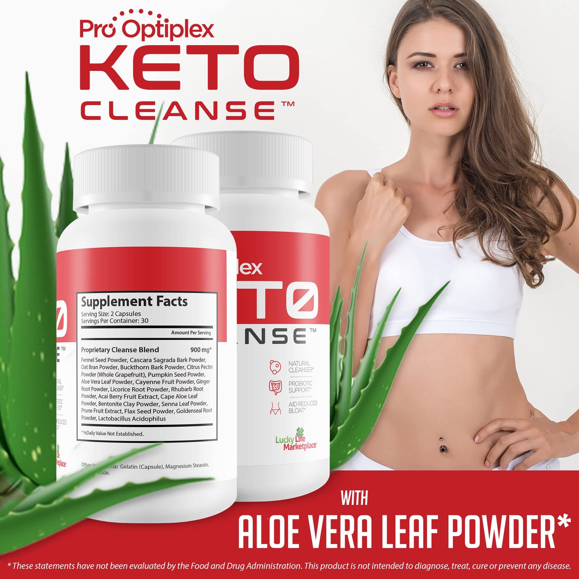 Pro Optiplex Keto Cleanse - Cleanse & Detox Naturally - Herbal Keto Cleanse with Probiotic - AB Mystery