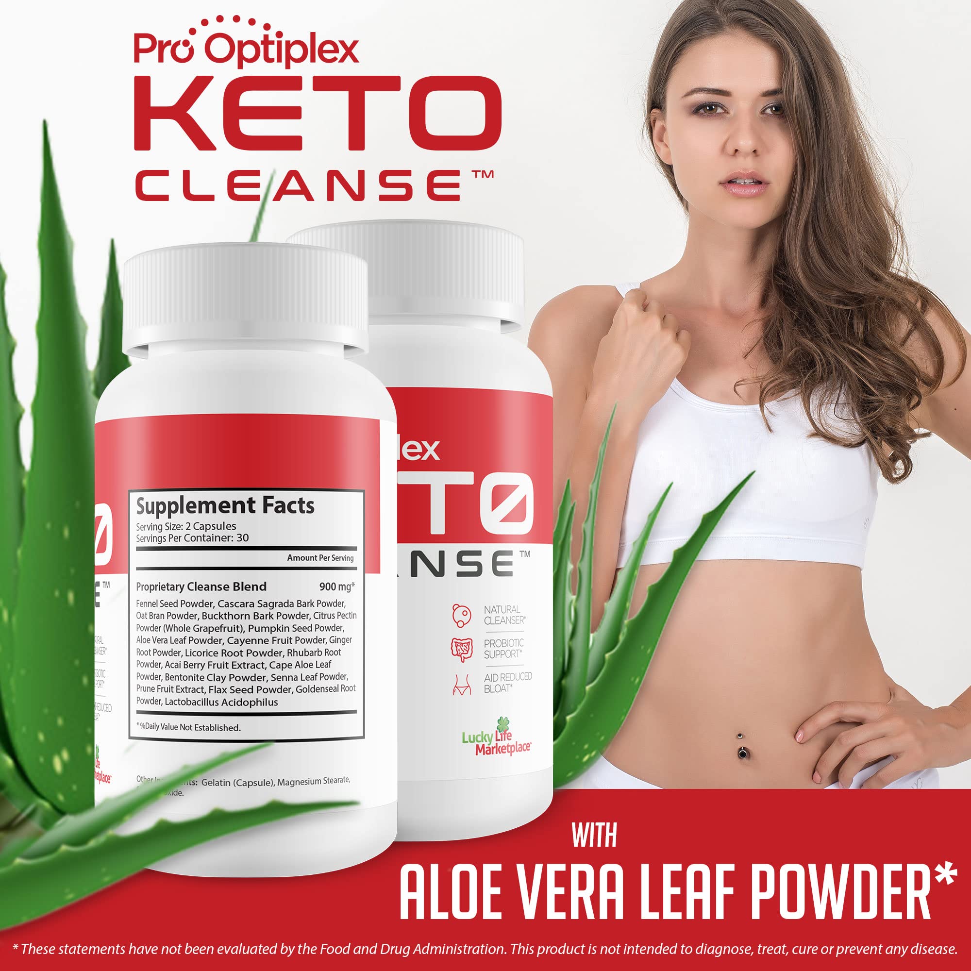 Pro Optiplex Keto Cleanse - Cleanse & Detox Naturally - Herbal Keto Cleanse with Probiotic - AB Mystery