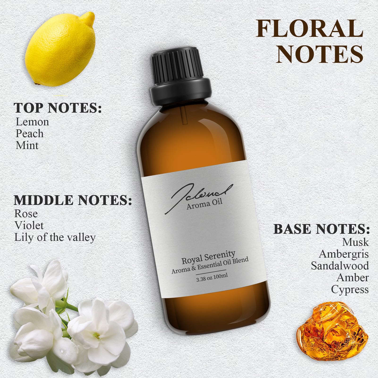 JCLOUD Royal Serenity Essential Oil Inspired by Ritz-Carlton Hotel | Hotel Collection - Pure Aromatherapy - AB Mystery