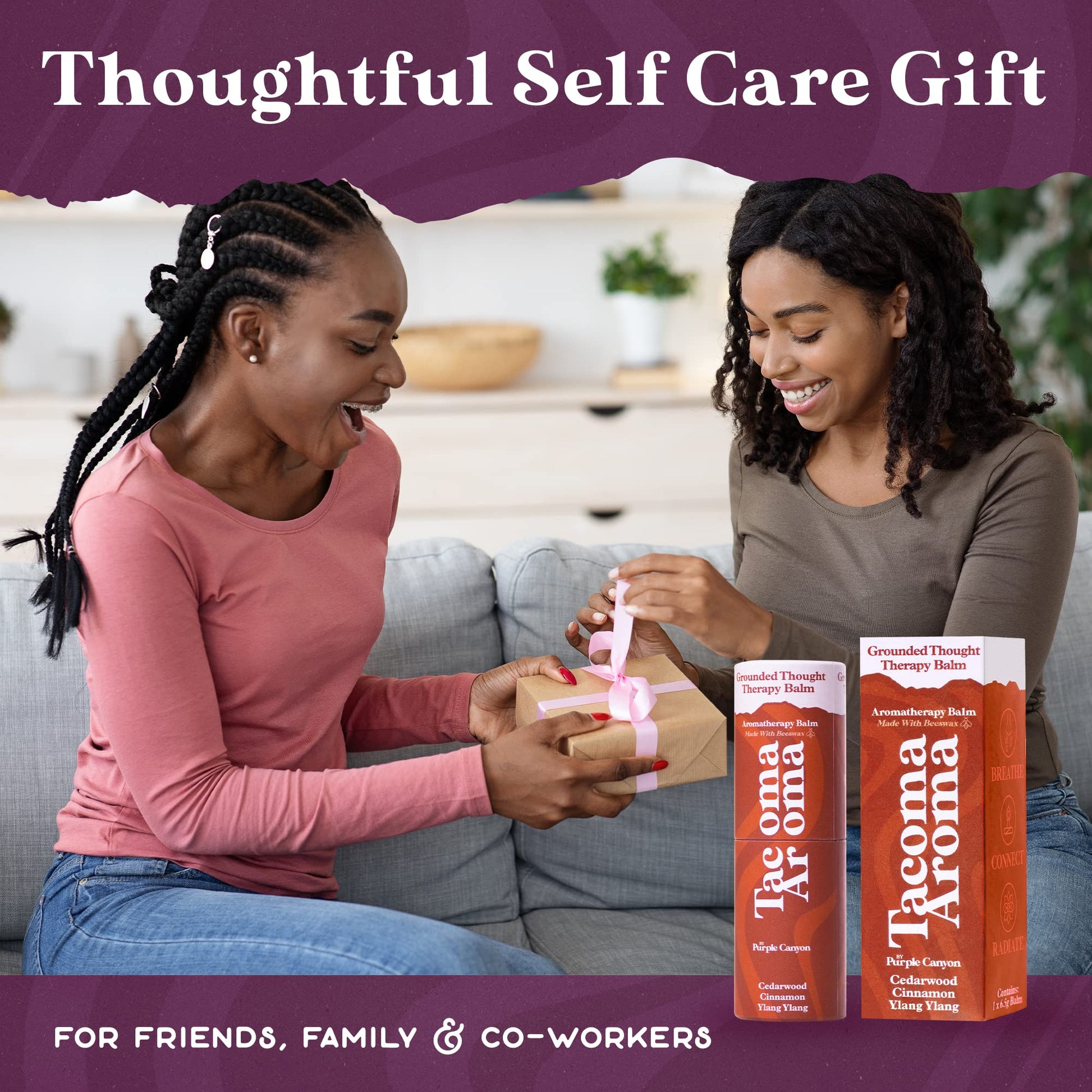 Essential Oils Balm Stick | Grounded Thought Aromatherapy Balm | All Natural Body Balm - AB Mystery