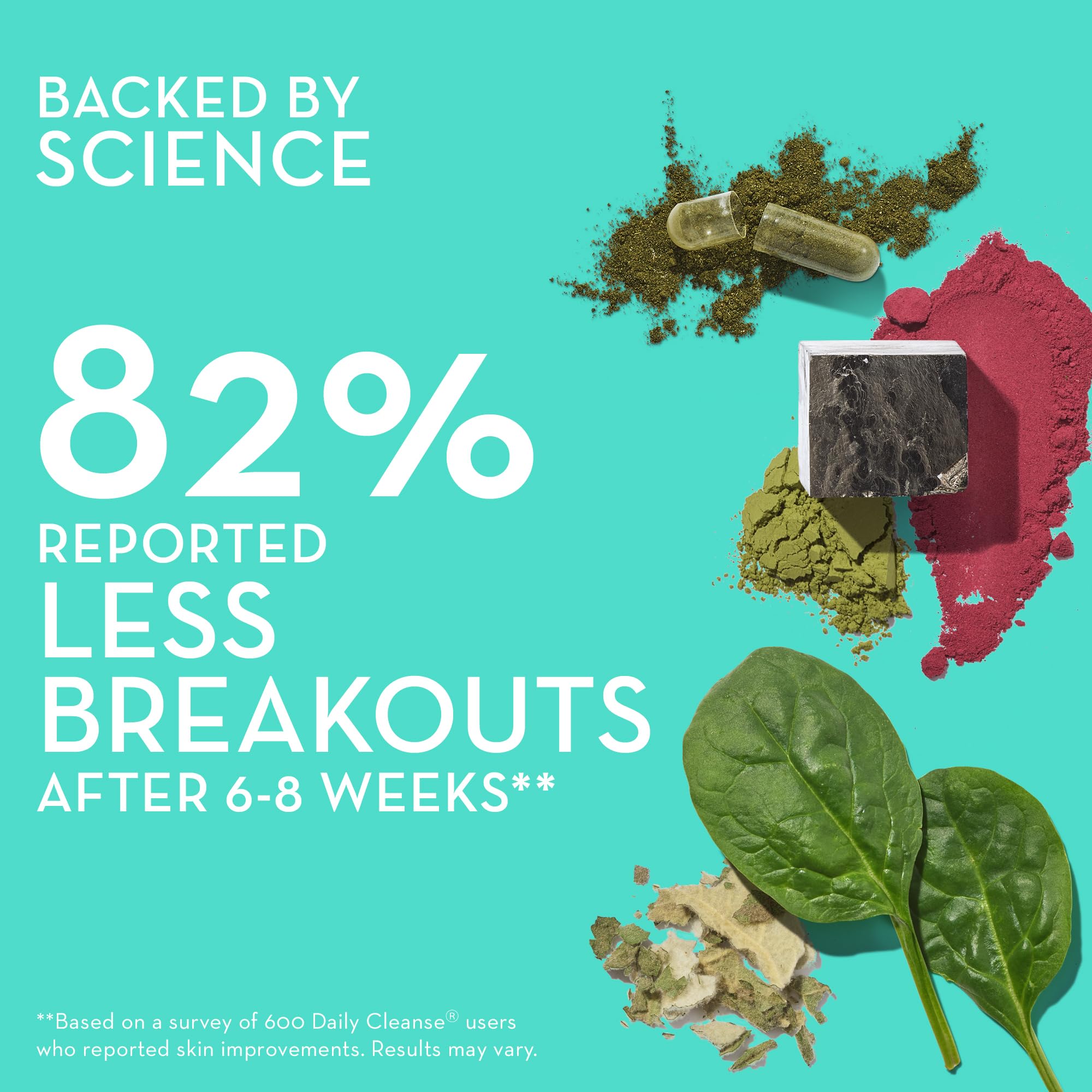 HUM Daily Cleanse Acne Supplements - Support for Clear Skin & Improved Digestion - AB Mystery