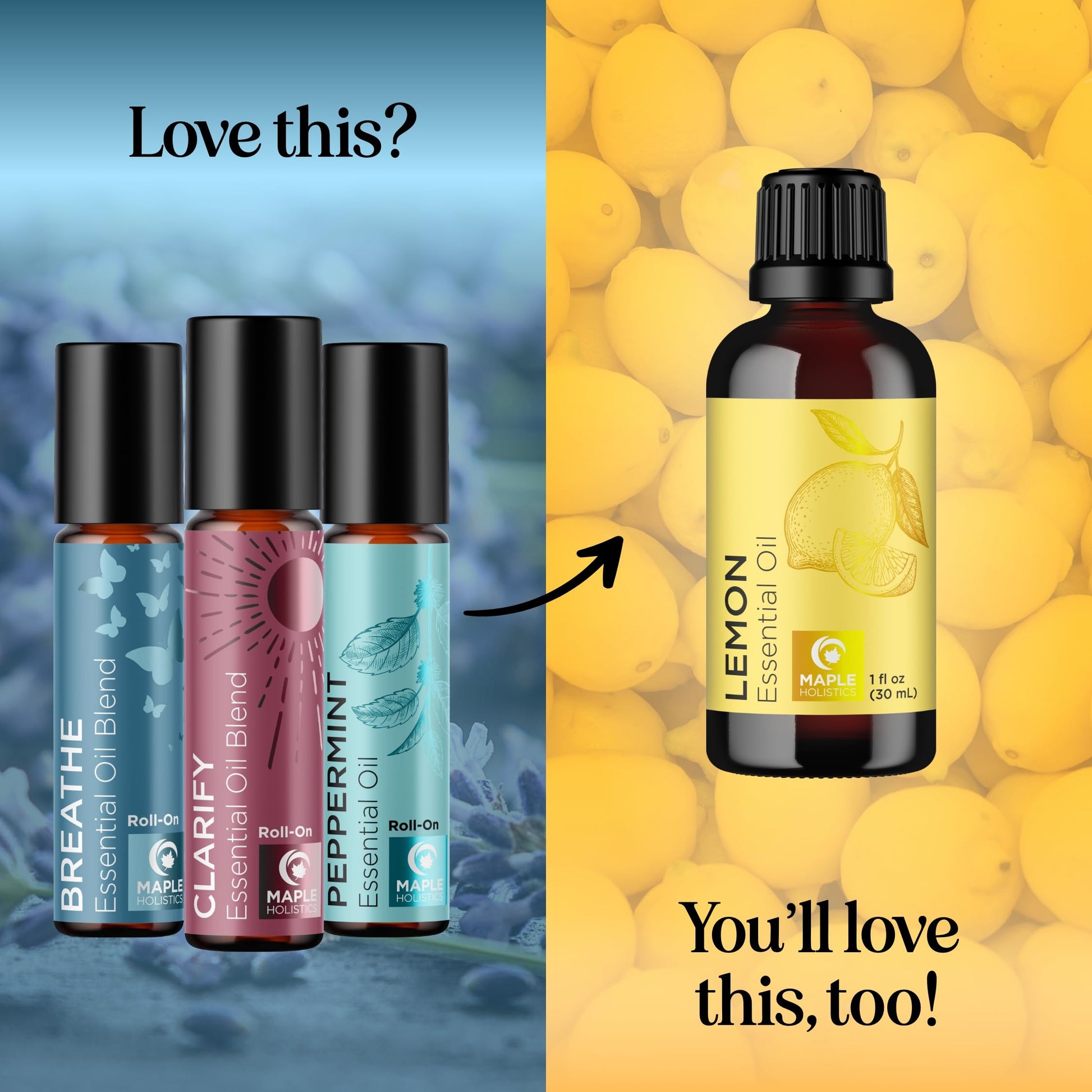 Headache Roll on Essential Oils - Aromatherapy Essential Oils Sets Variety Pack with Peppermint Clarify - AB Mystery