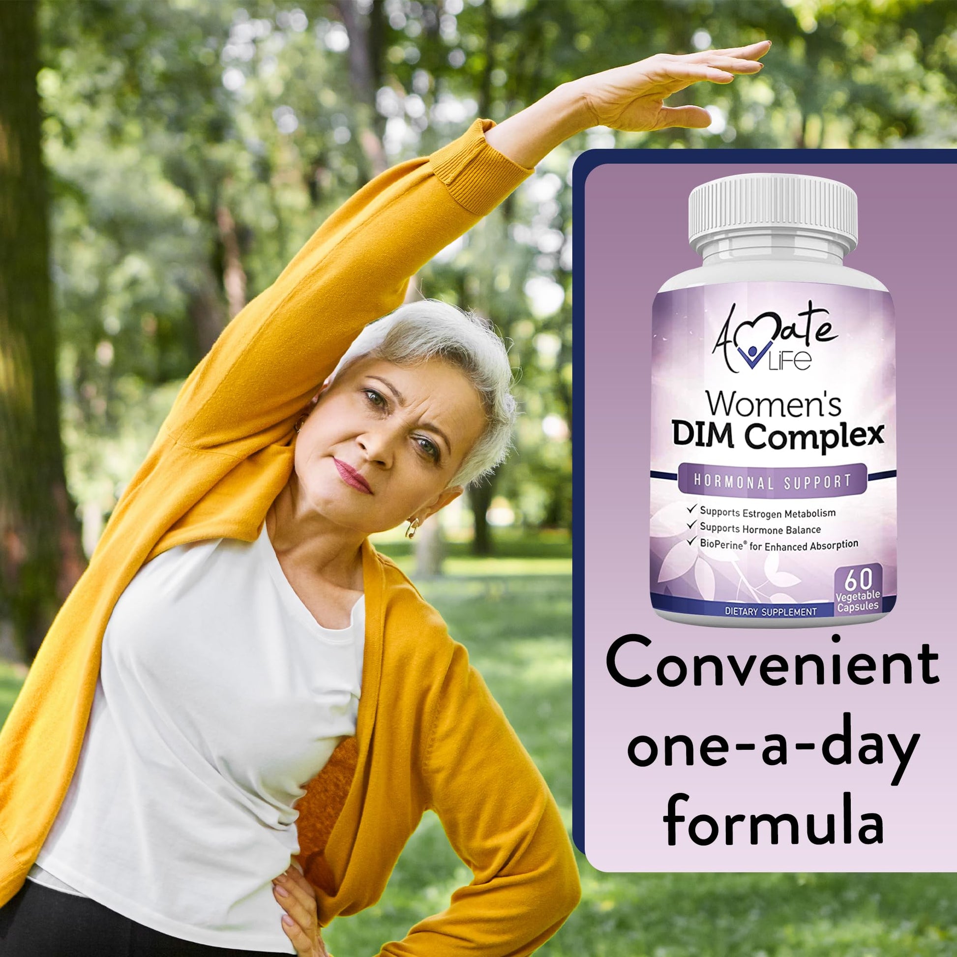 Women’s DIM Complex 150mg - Bioperine Estrogen Balancing Pills for Menopause & Hot Flashes Relief - AB Mystery