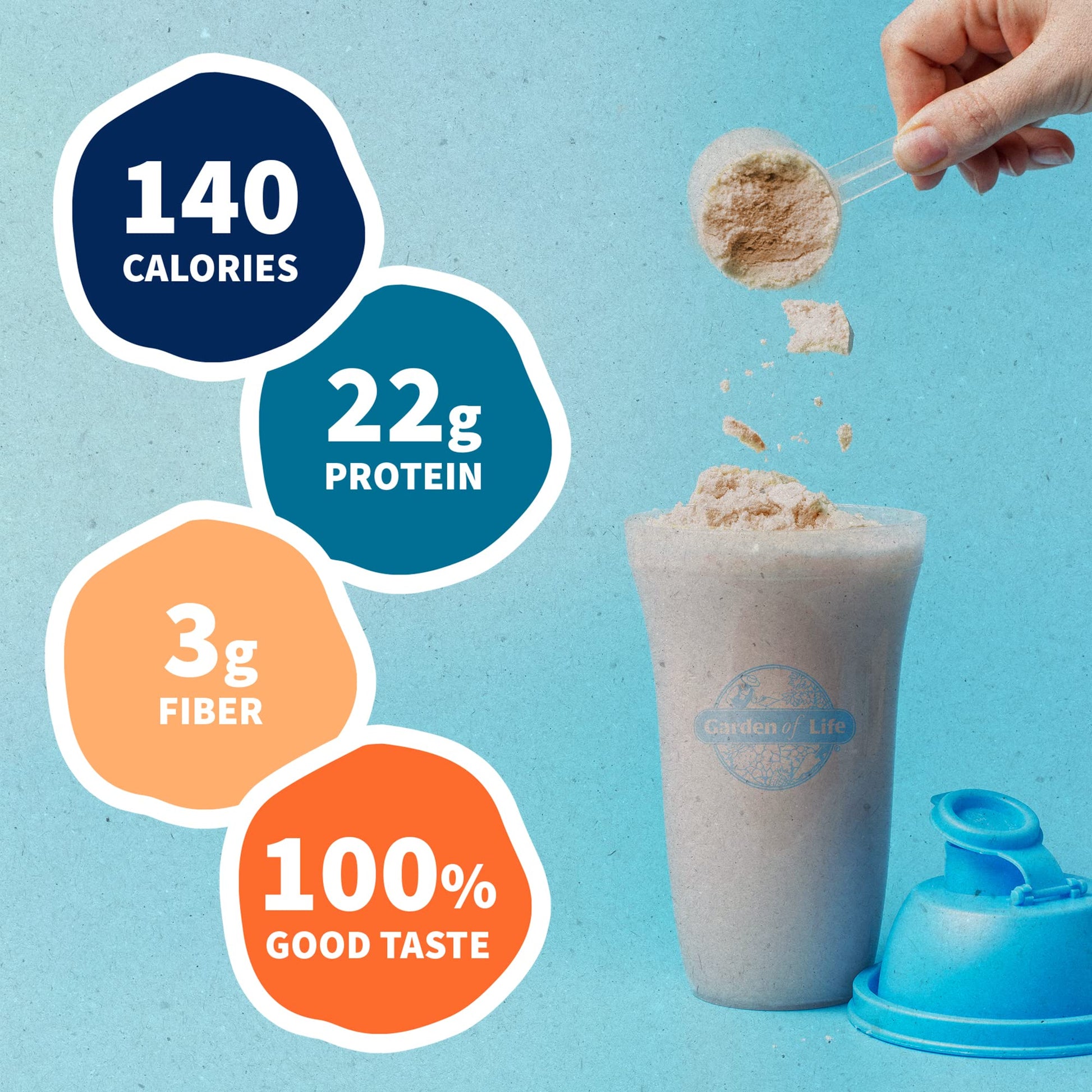 Garden of Life, Organic Vegan Vanilla Chai Protein Powder -22g Complete Plant Based Raw - AB Mystery