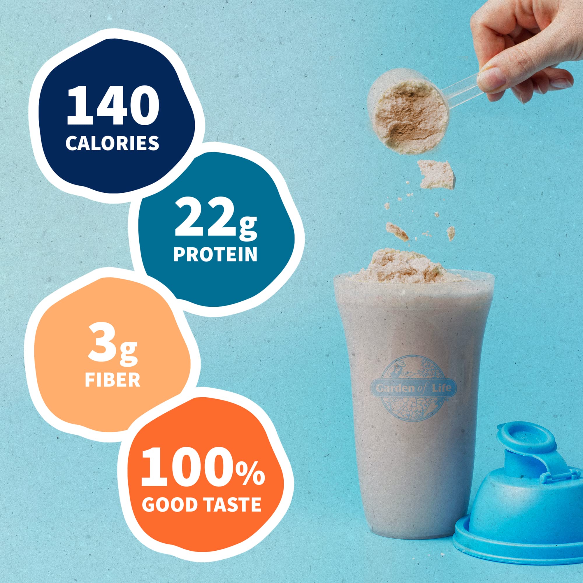 Garden of Life, Organic Vegan Vanilla Chai Protein Powder -22g Complete Plant Based Raw - AB Mystery