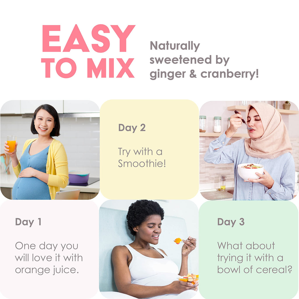 Liquid Prenatal Vitamins for Women - Iron, Natural Folic Acid, Folate, Vitamin D, E, B6 GreenPeach