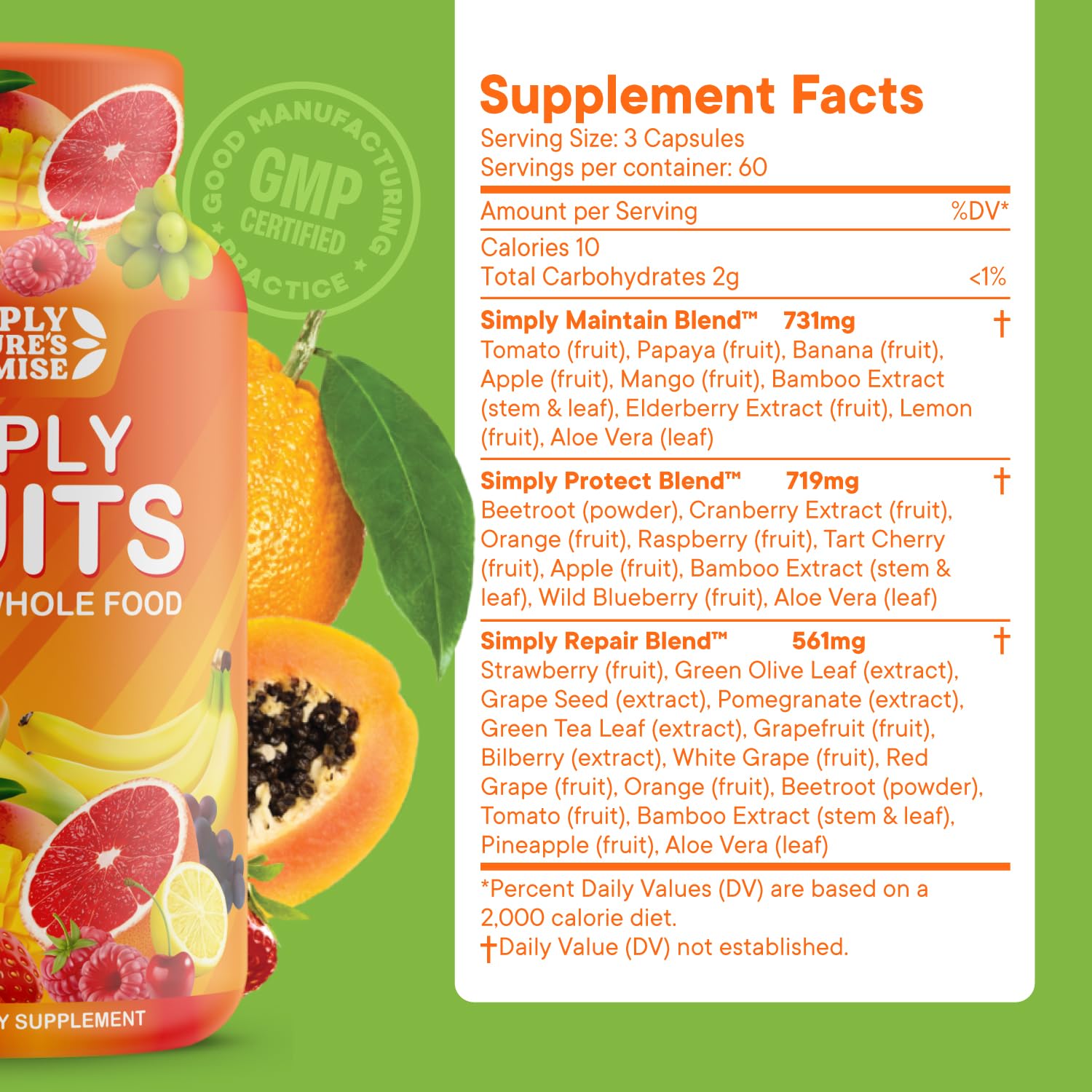 Simply Nature's Promise - Packed with Over 40 Different Fruits & Vegetables - AB Mystery