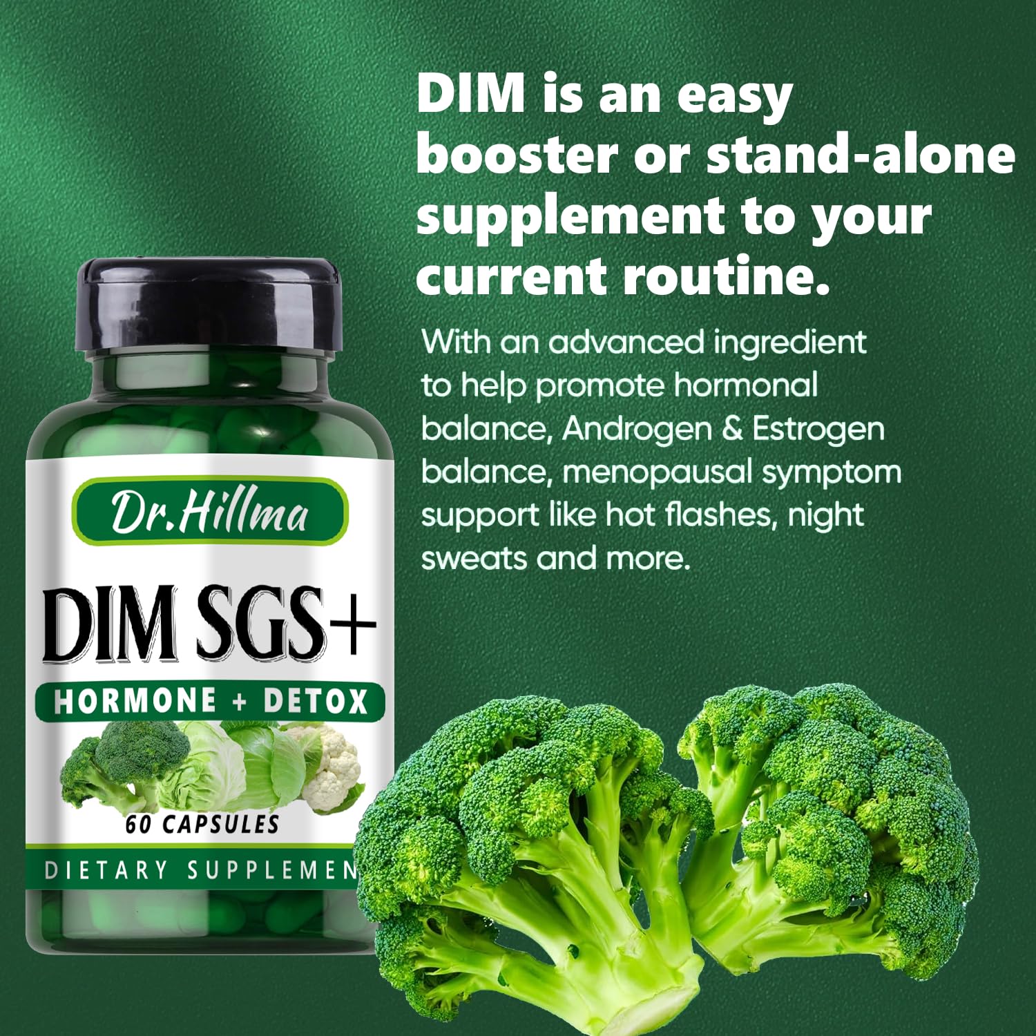 DIM Supplement 200mg Balance Your Hormones Naturally | Hormonal Harmony for Women & Men - AB Mystery