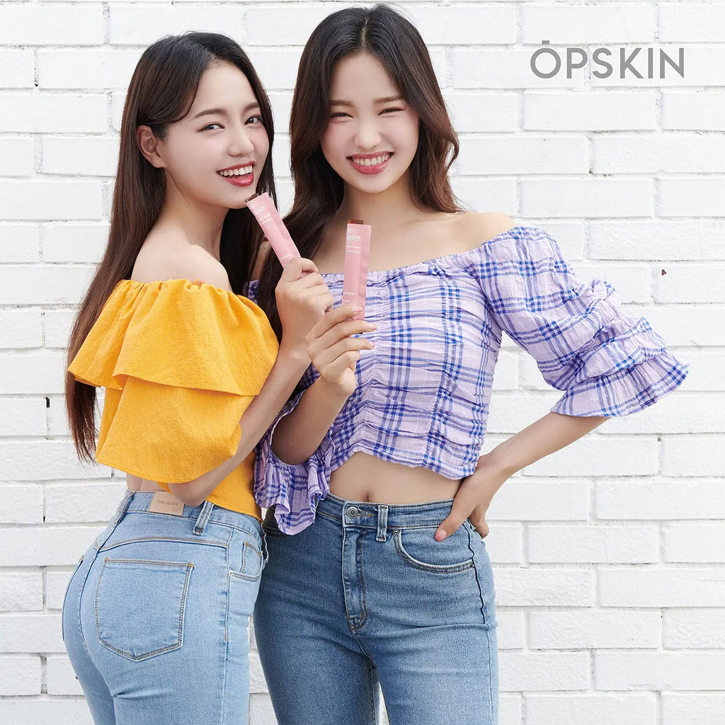 OPSKIN Teen Collagen 14 Pieces, Hydrolysed Marine Collagen Jelly, Grapefruit Flavour Gummy Sticks - AB Mystery