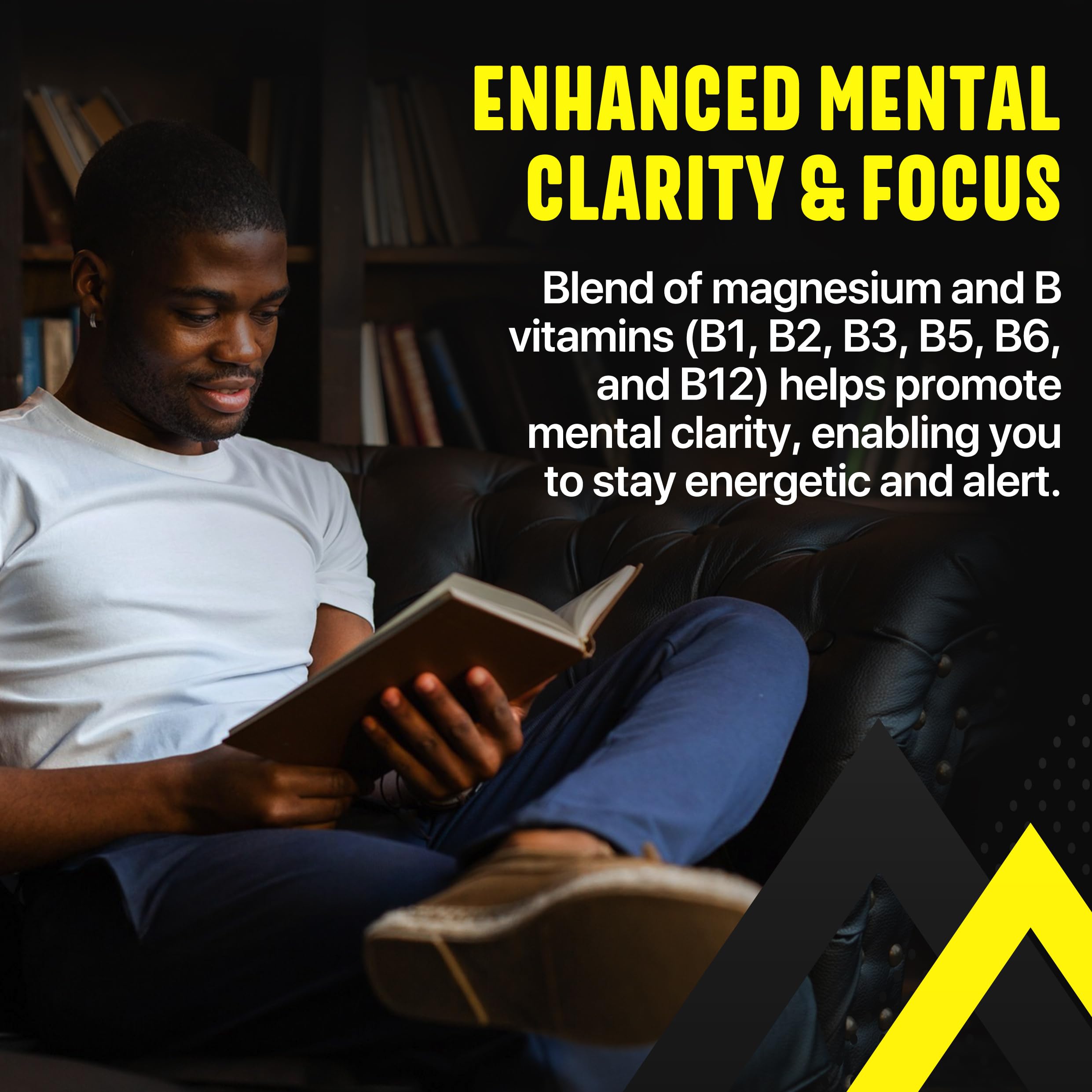 100% Pure Multivitamin for Men - Daily Mens Multivitamins, Multiminerals Supplement for Energy, Focus, Performance, Immune and Male Support - AB Mystery