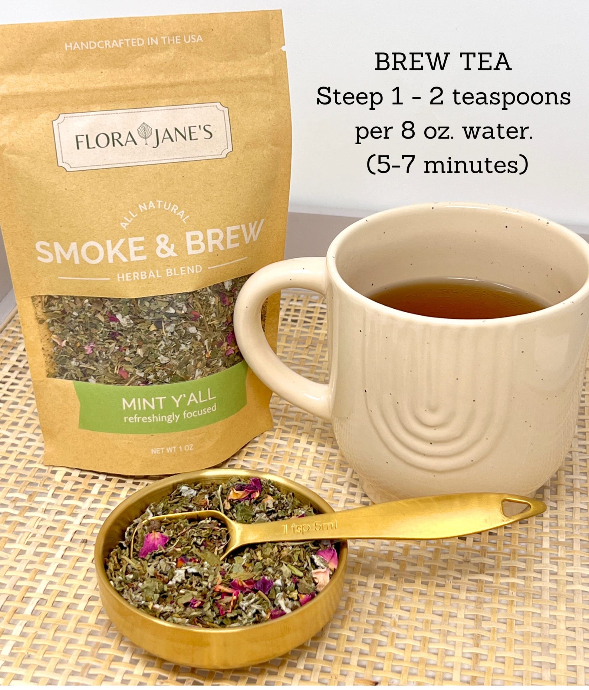 Smoke & Brew - Sweet Dreams Blend for Relaxation and Sleep - Caffiene Free Tea and Smoke Blend - AB Mystery