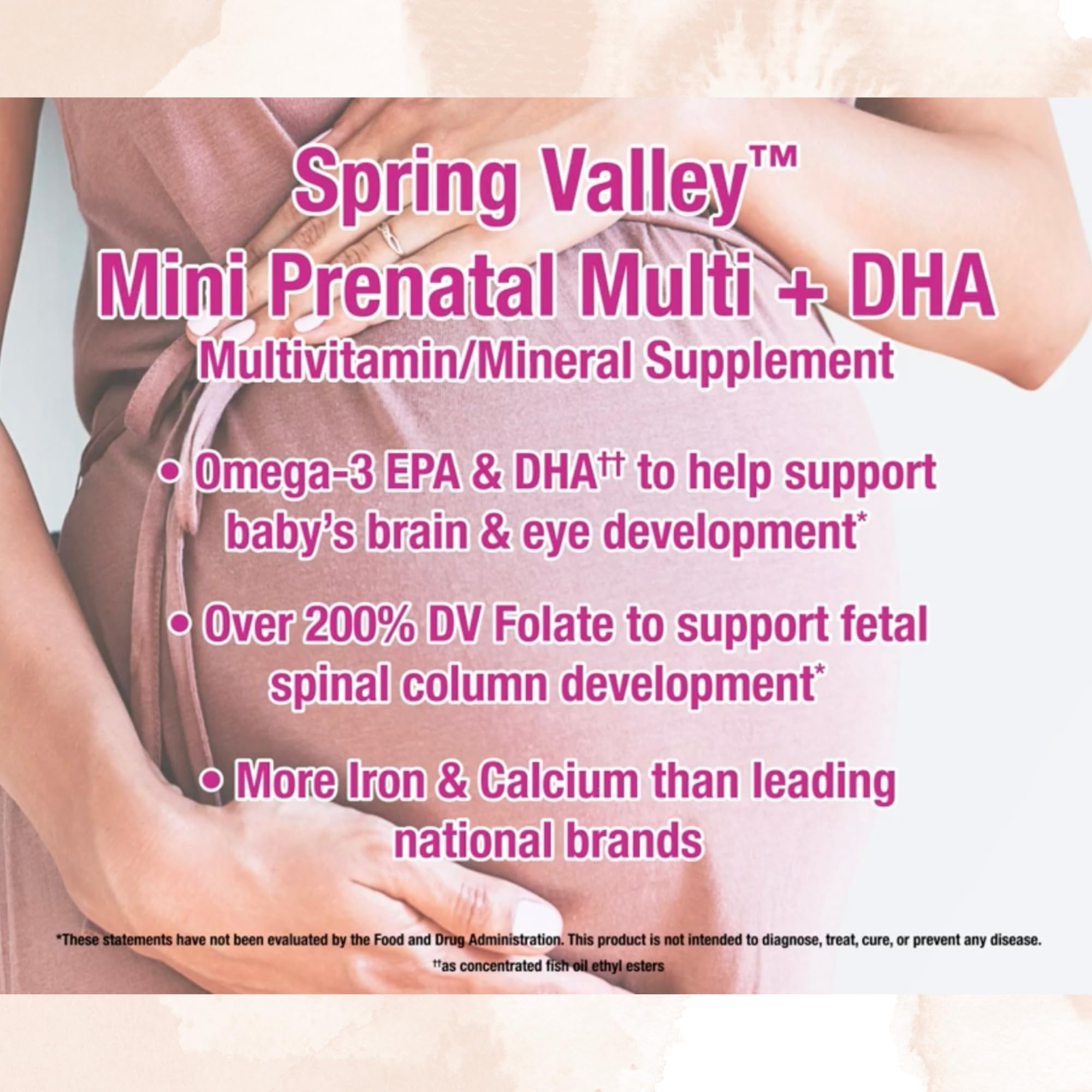 Mark & Lola's Spring Valley Mini prenatal Vitamin Multi + DHA; Mini Softgels Vitamins Mark and Lola's