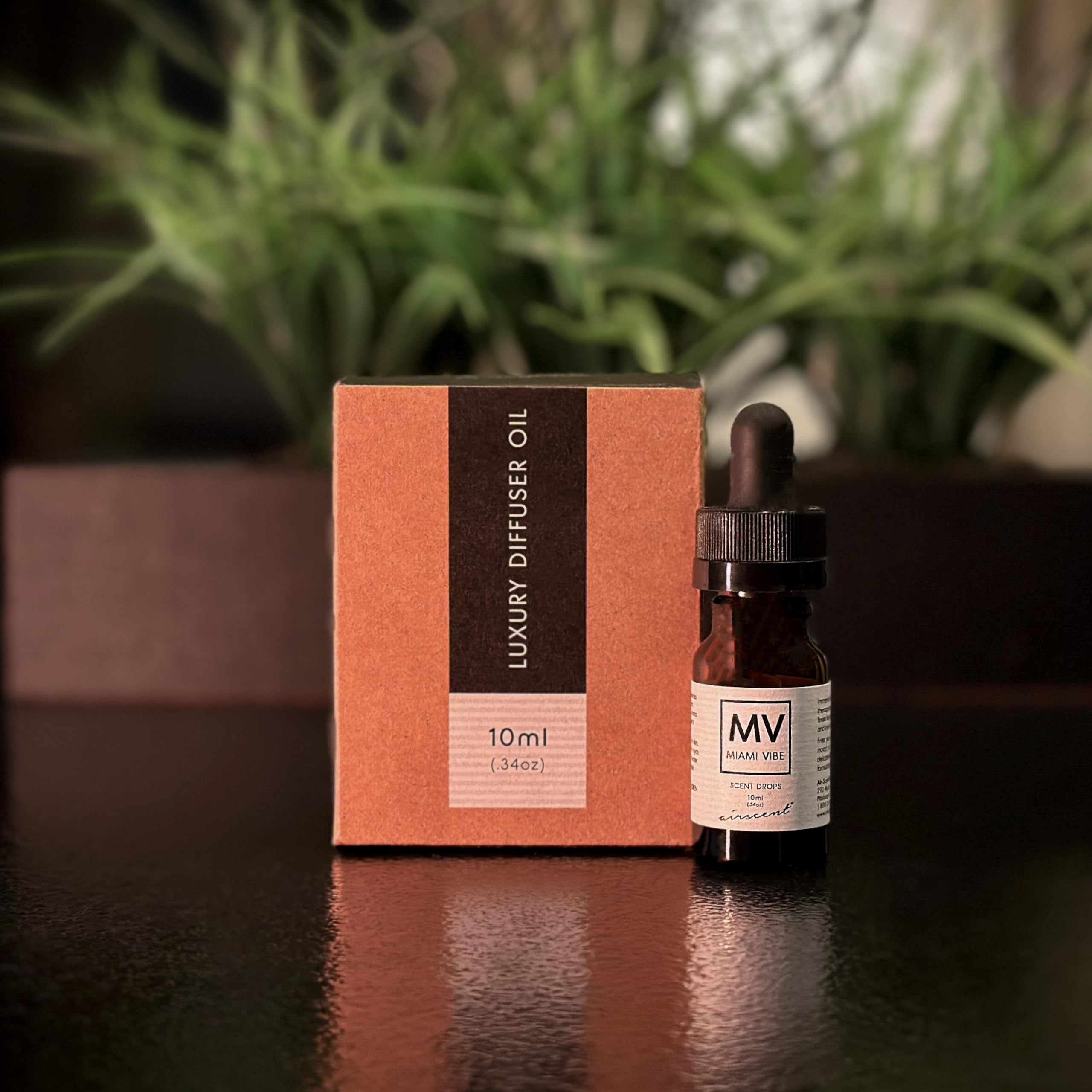 Miami Vibe Diffuser Oil - Air-Scent Fragrance for Aroma Oil Diffusers - 10 Milliliter (.34 fl oz) Bottle - AB Mystery