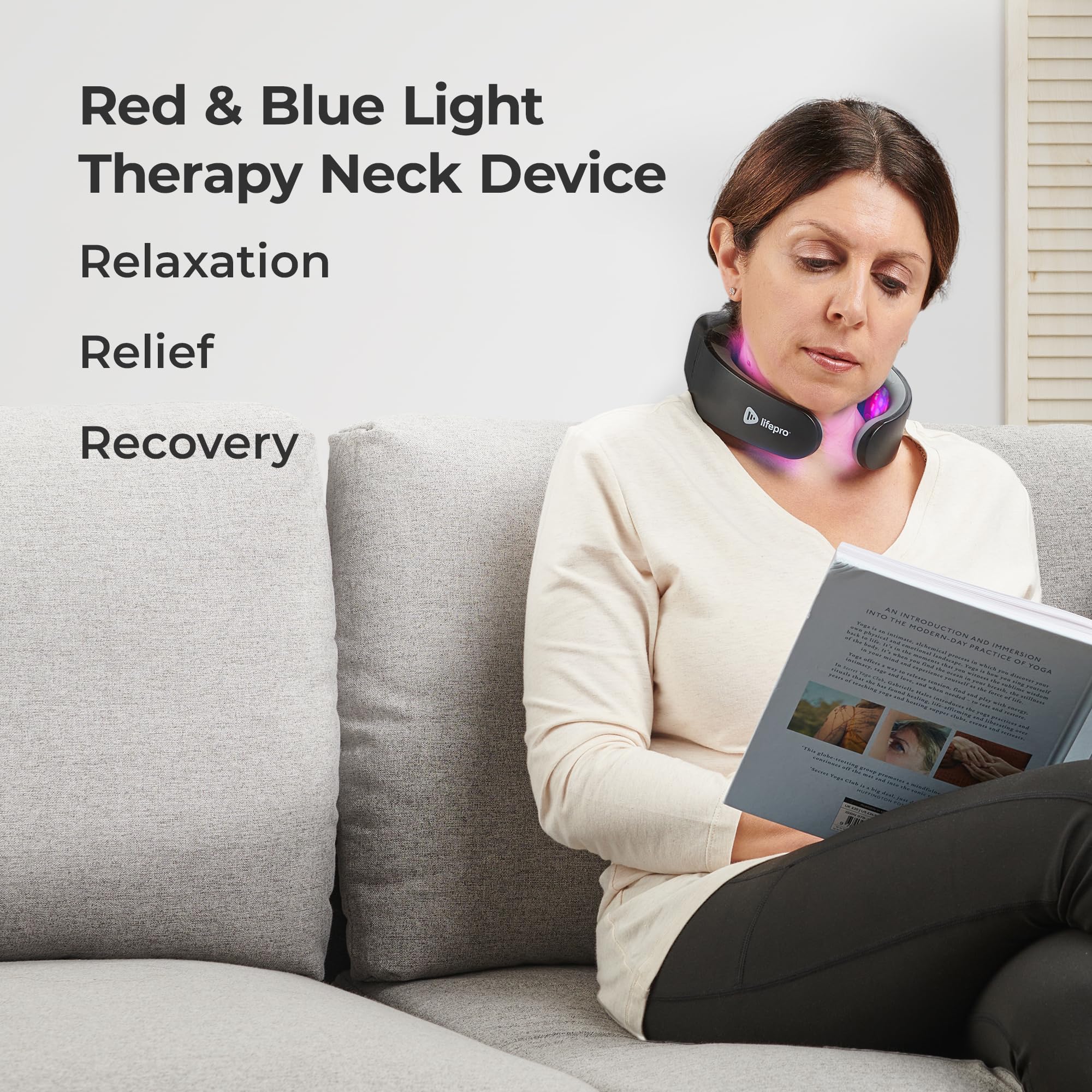 Lifepro Red Light Therapy for Neck - Compact & Rechargeable Red Light Therapy Device- On-The-Go - AB Mystery