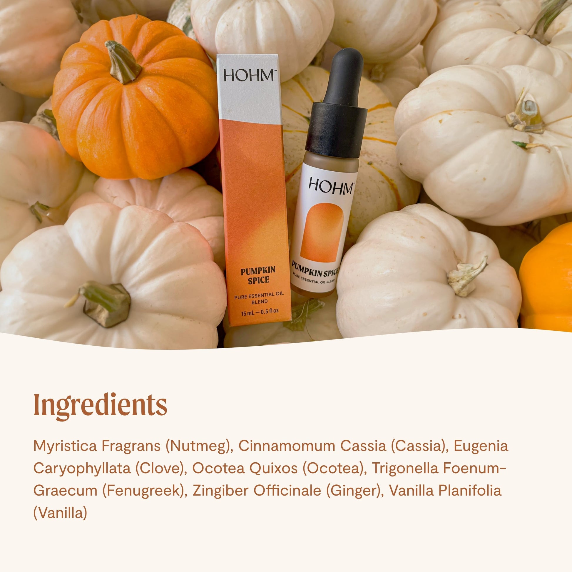 Hohm Pumpkin Spice Essential Oil Blend - Natural, Pure Essential Oil for Your Home Diffuser - AB Mystery