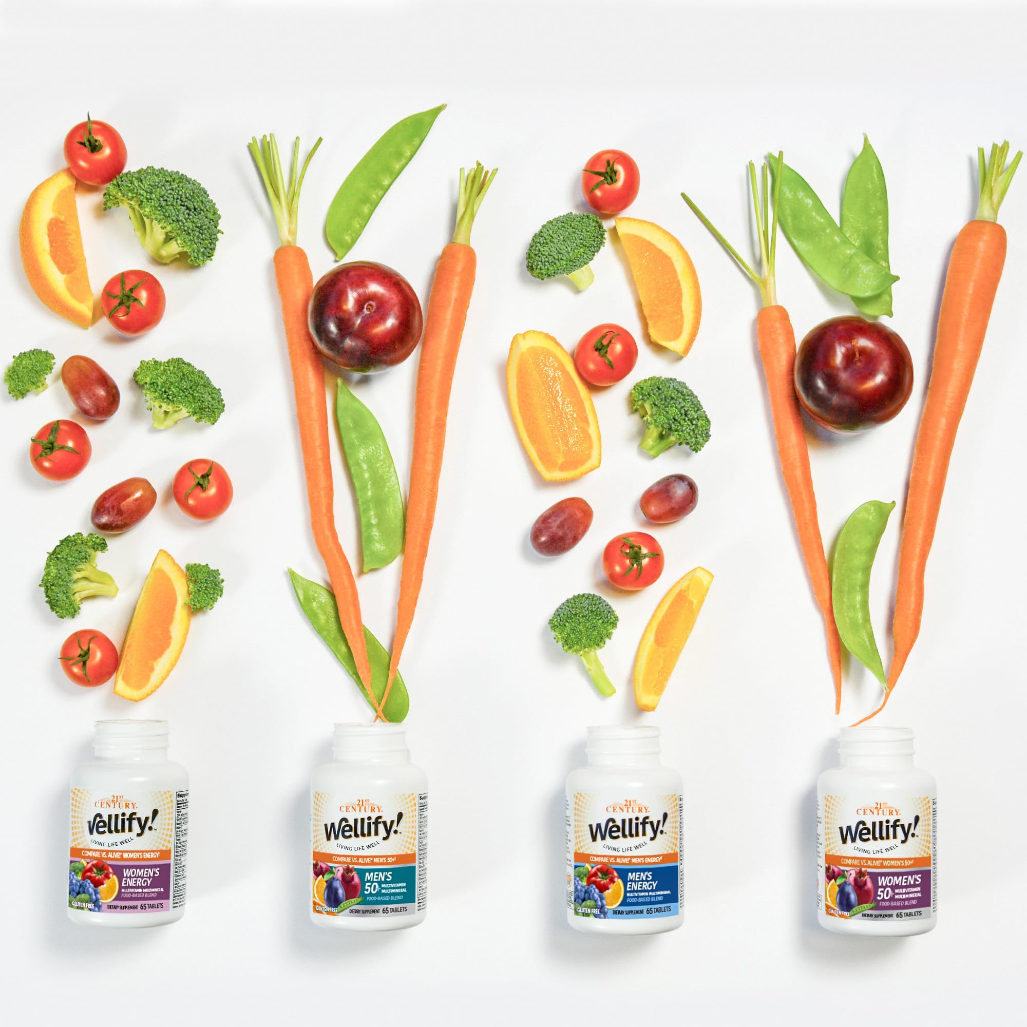 21st Century Wellify Men's 50+ Multivitamins with Minerals, 65Count - AB Mystery