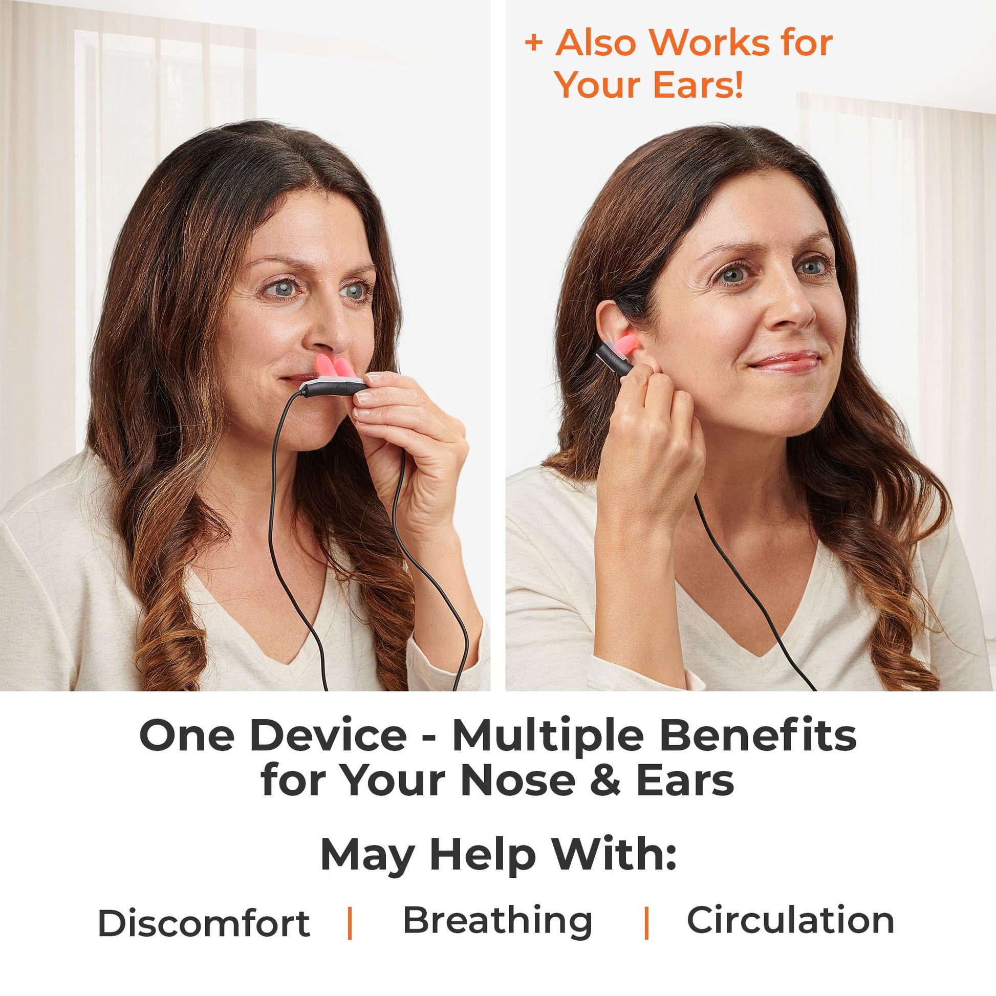 Lifepro Red Light Therapy Device for Nose & Ears - Portable Red and Near Infrared Light Therapy - AB Mystery