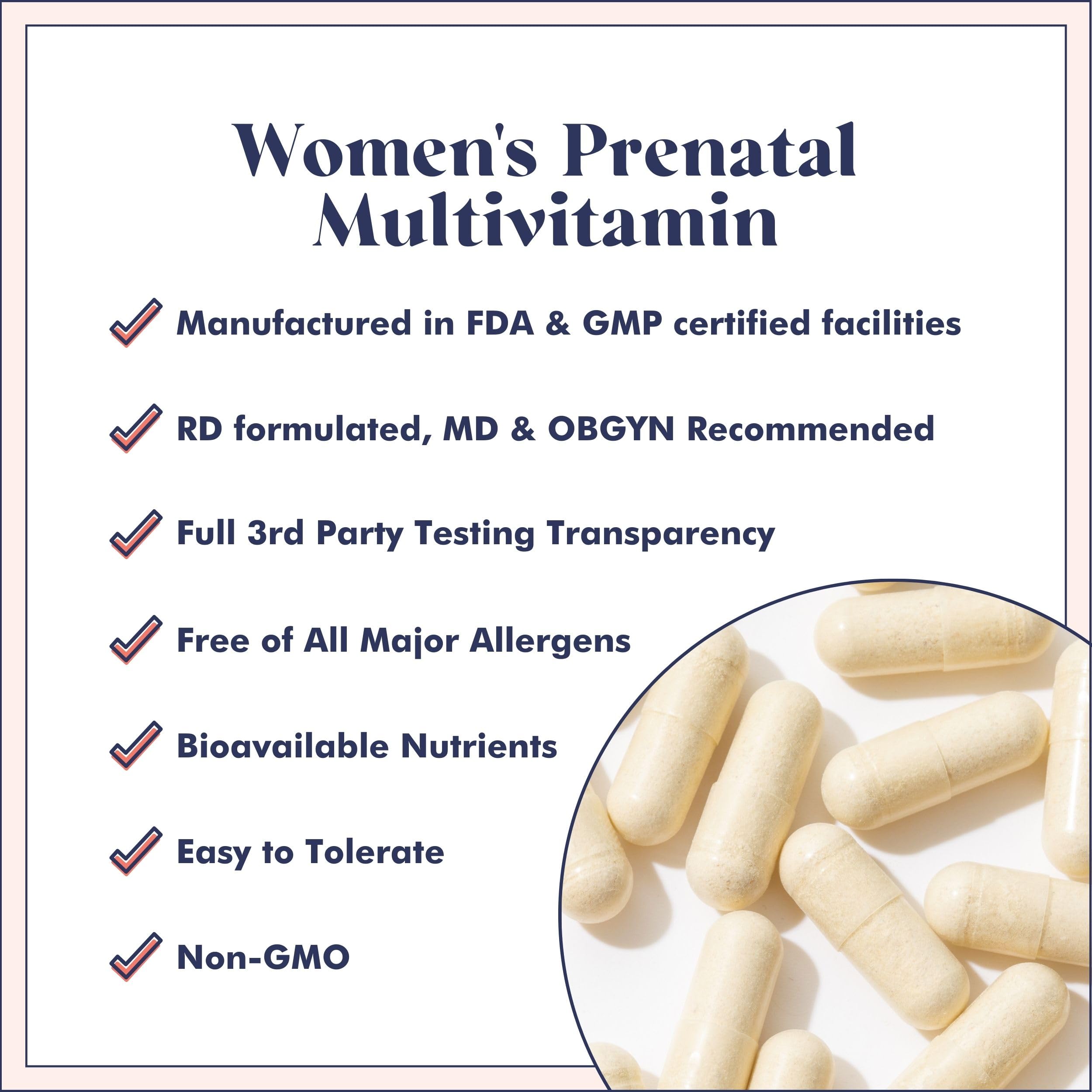 FullWell Prenatal Vitamins | Choline, folate, Vitamin D for fetal Growth, Brain Development FullWell