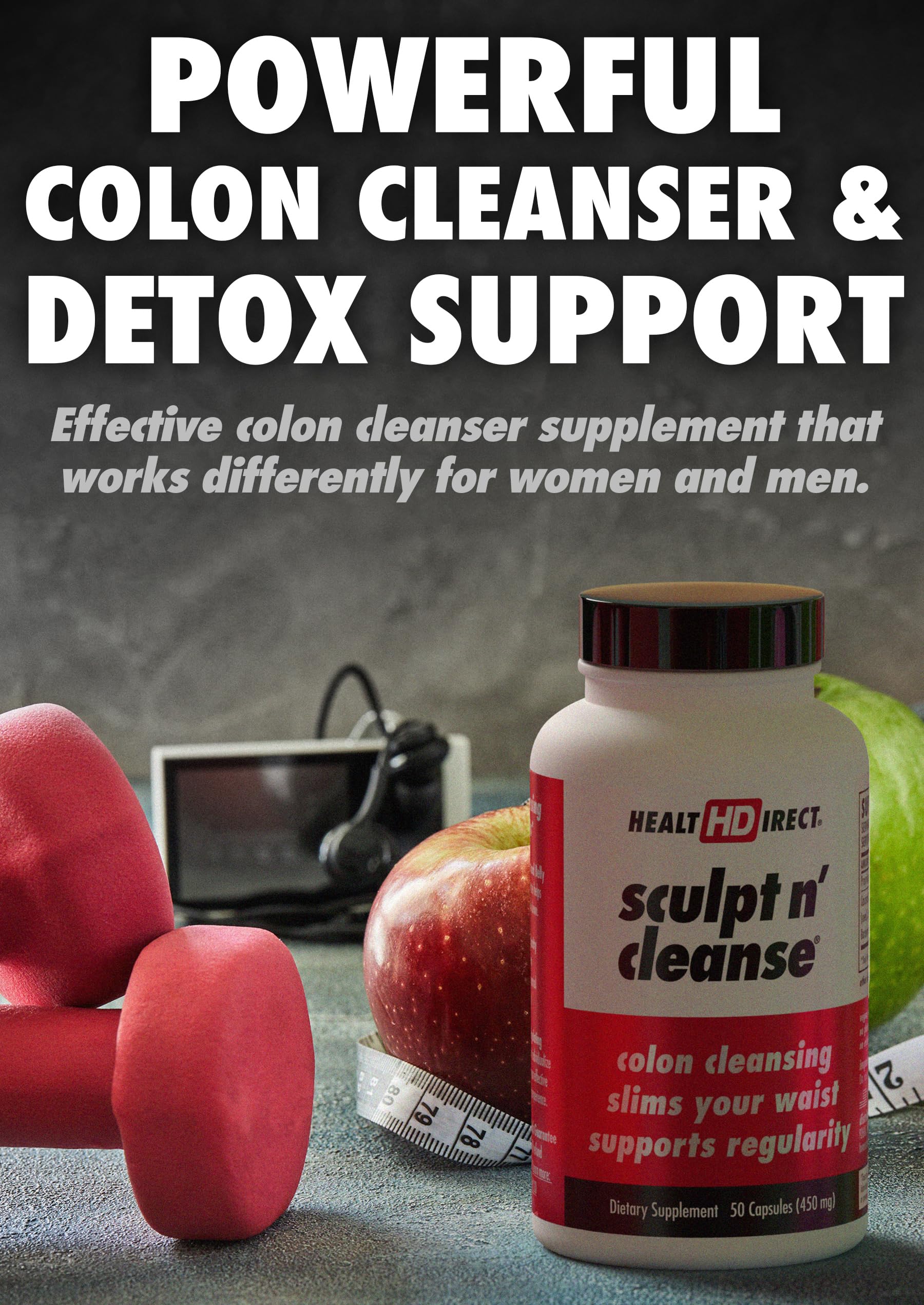 HEALTH DIRECT Sculpt n' Cleanse - Herbal Colon Cleanse for Digestive Health & Regularity - AB Mystery