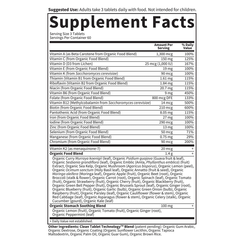 Garden of Life Organics Women’s Prenatal Multivitamin with Vitamin D3, B6, B12, C & Iron, Folate for Energy & Healthy Fetal Development – Organic Garden of Life