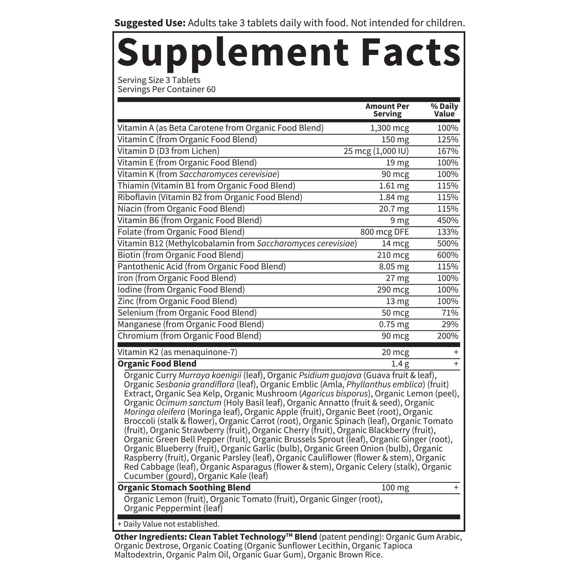 Garden of Life Organics Women’s Prenatal Multivitamin with Vitamin D3, B6, B12, C & Iron, Folate for Energy & Healthy Fetal Development – Organic Garden of Life