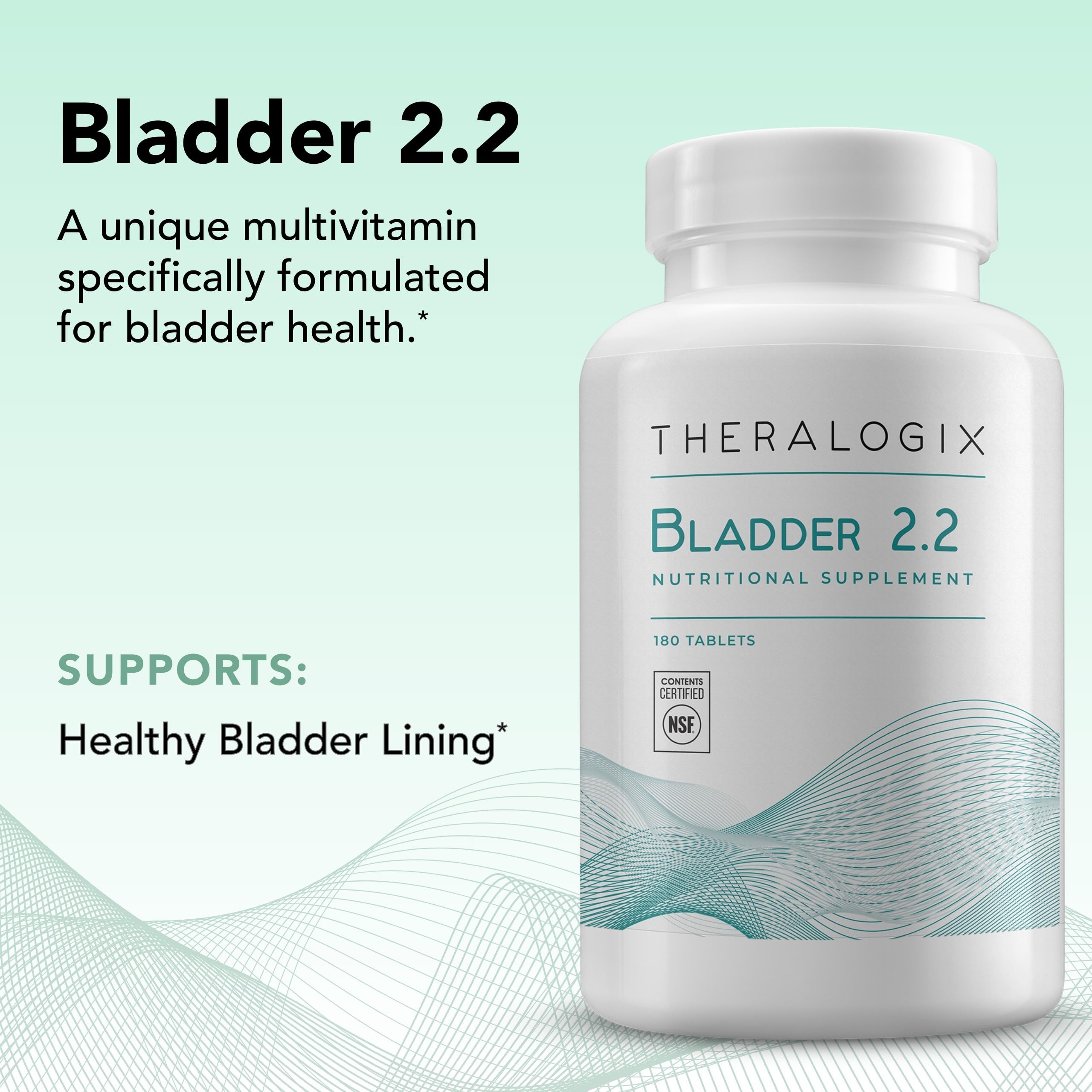 Theralogix Bladder 2.2 Multivitamin & Multimineral Supplement - 90-Day Supply - Bladder Support Supplement for Men & Women - AB Mystery