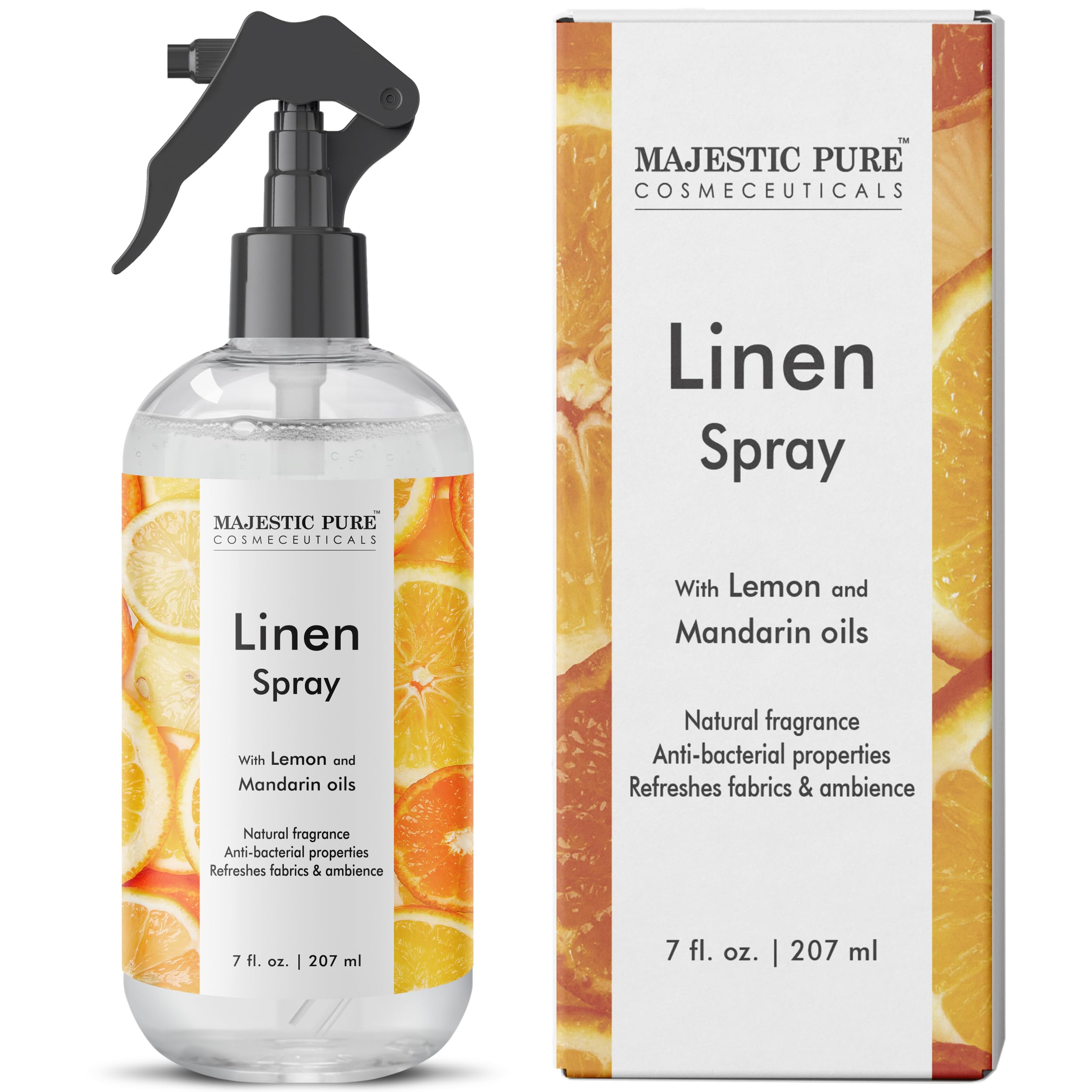 Majestic Pure Linen Spray | All Natural Fragrance | Spray for Pillows, Bedding, Sheets, Clothing - AB Mystery