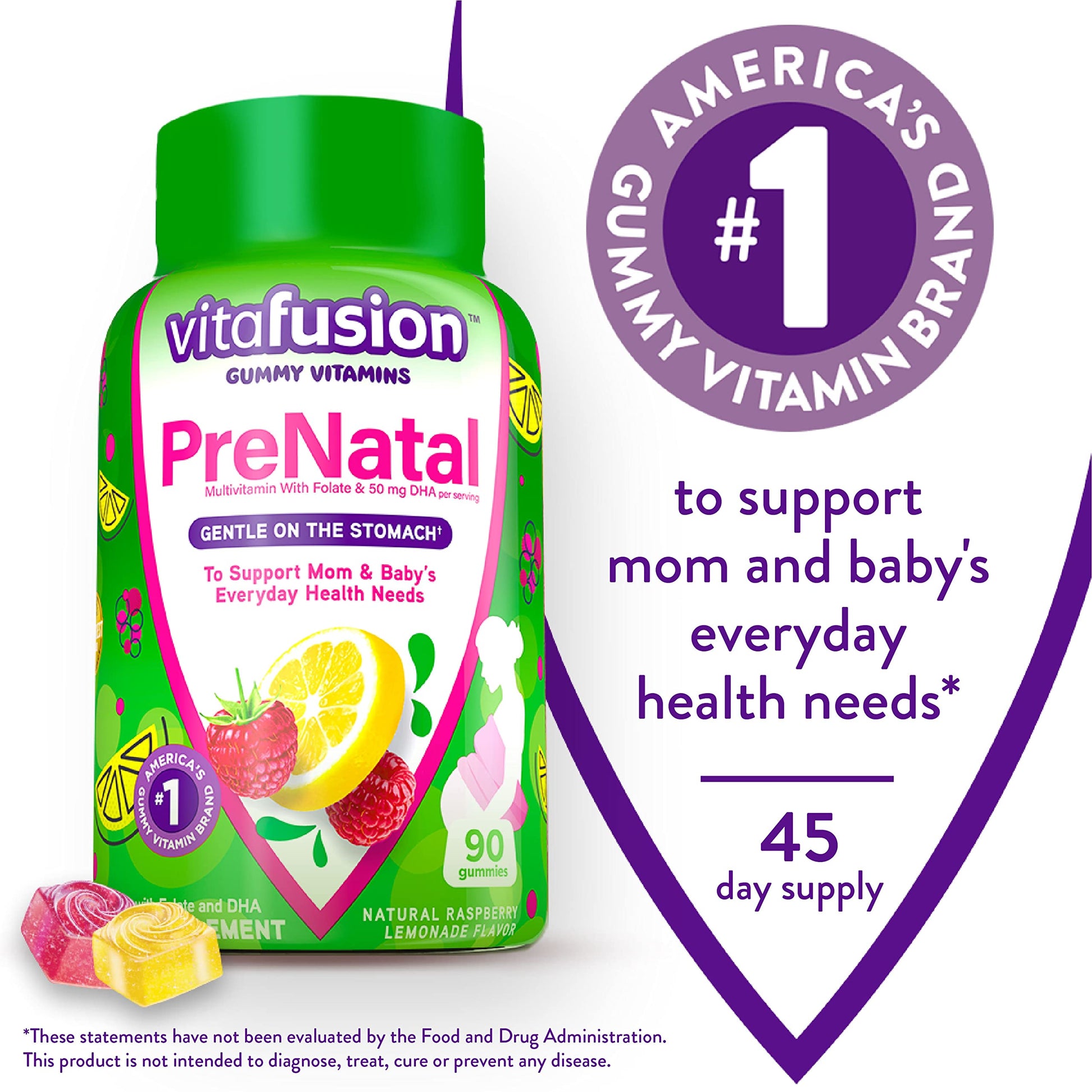 Vitafusion PreNatal Gummy Vitamins & Vitamin D3 Gummy Vitamins for Bone and Immune Vitafusion