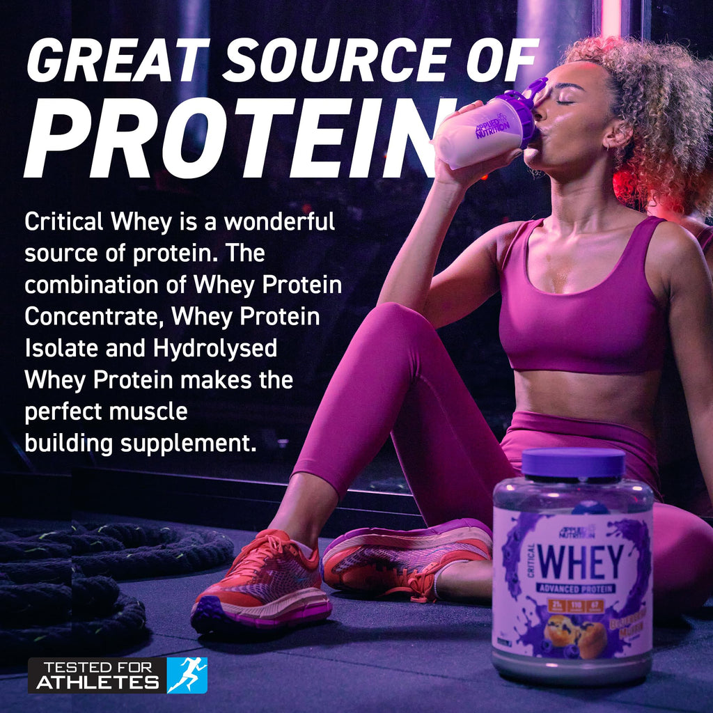 Applied Nutrition Critical Whey Protein Powder 2kg - High Protein Powder, Protein Milkshake Applied Nutrition