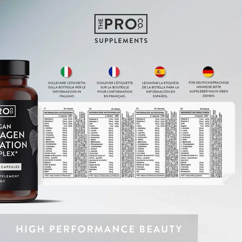 Premium Vegan Collagen Booster Supplement - Hair Skin & Nails Vitamins - AB Mystery