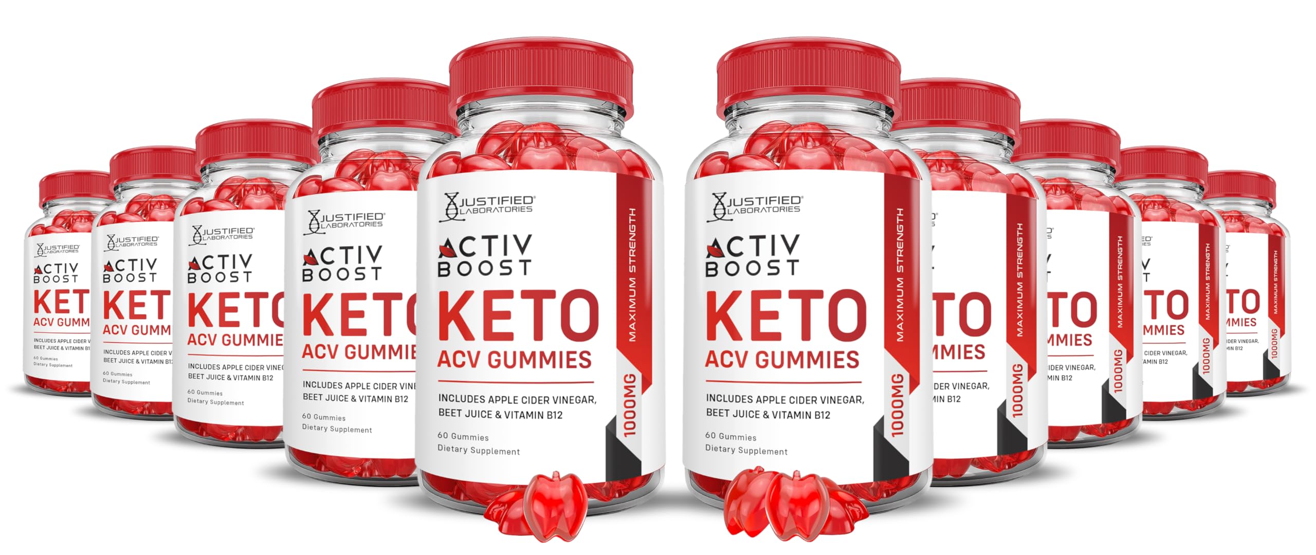 (10 Pack) Activboost Keto ACV Gummies Advanced Formula 1000MG Active Boost Keto
