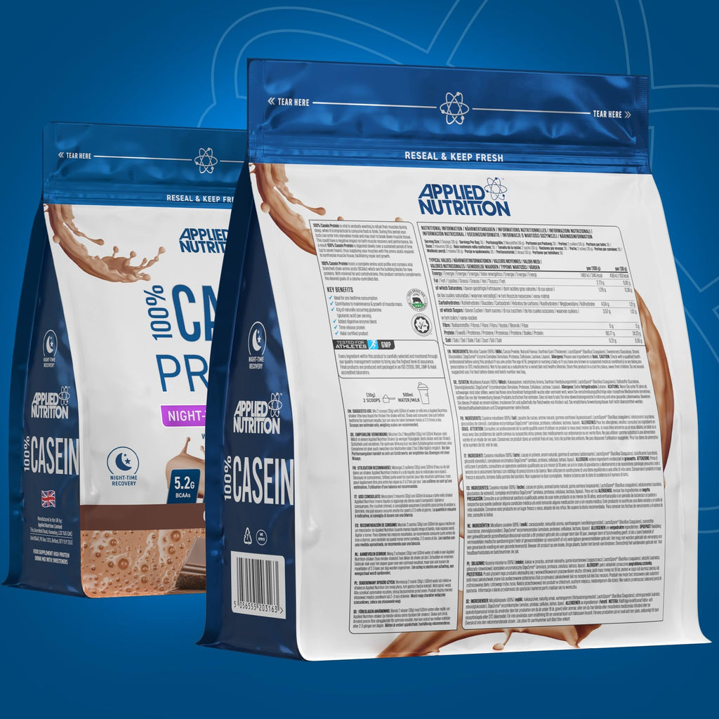 Applied Nutrition Casein Protein Powder - Micellar Casein Supplement, Slow Release Protein Applied Nutrition