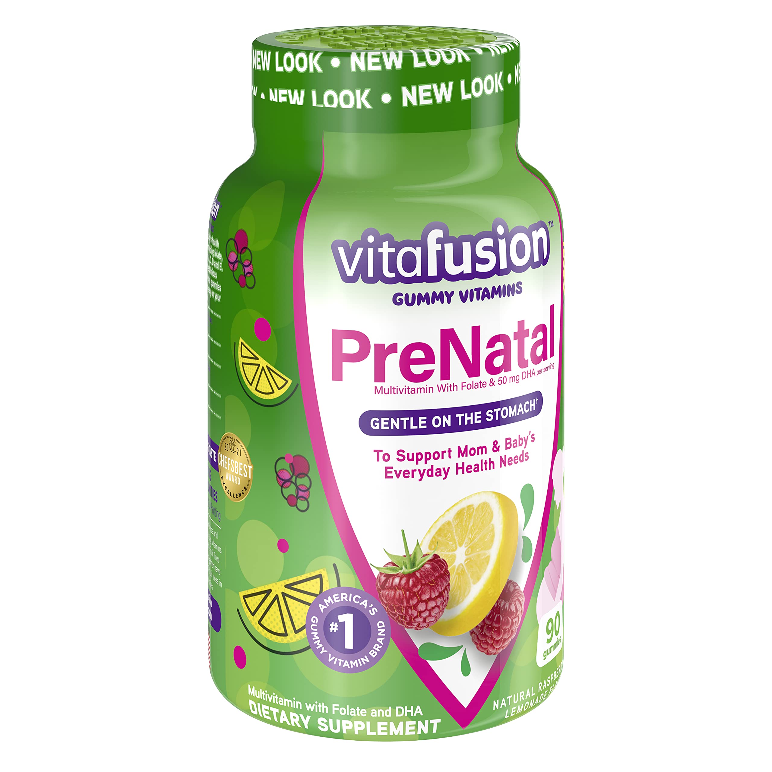 Vitafusion Prenatal, Gummy Vitamins VTiCxz, 4Pack (90 Count) Vitafusion