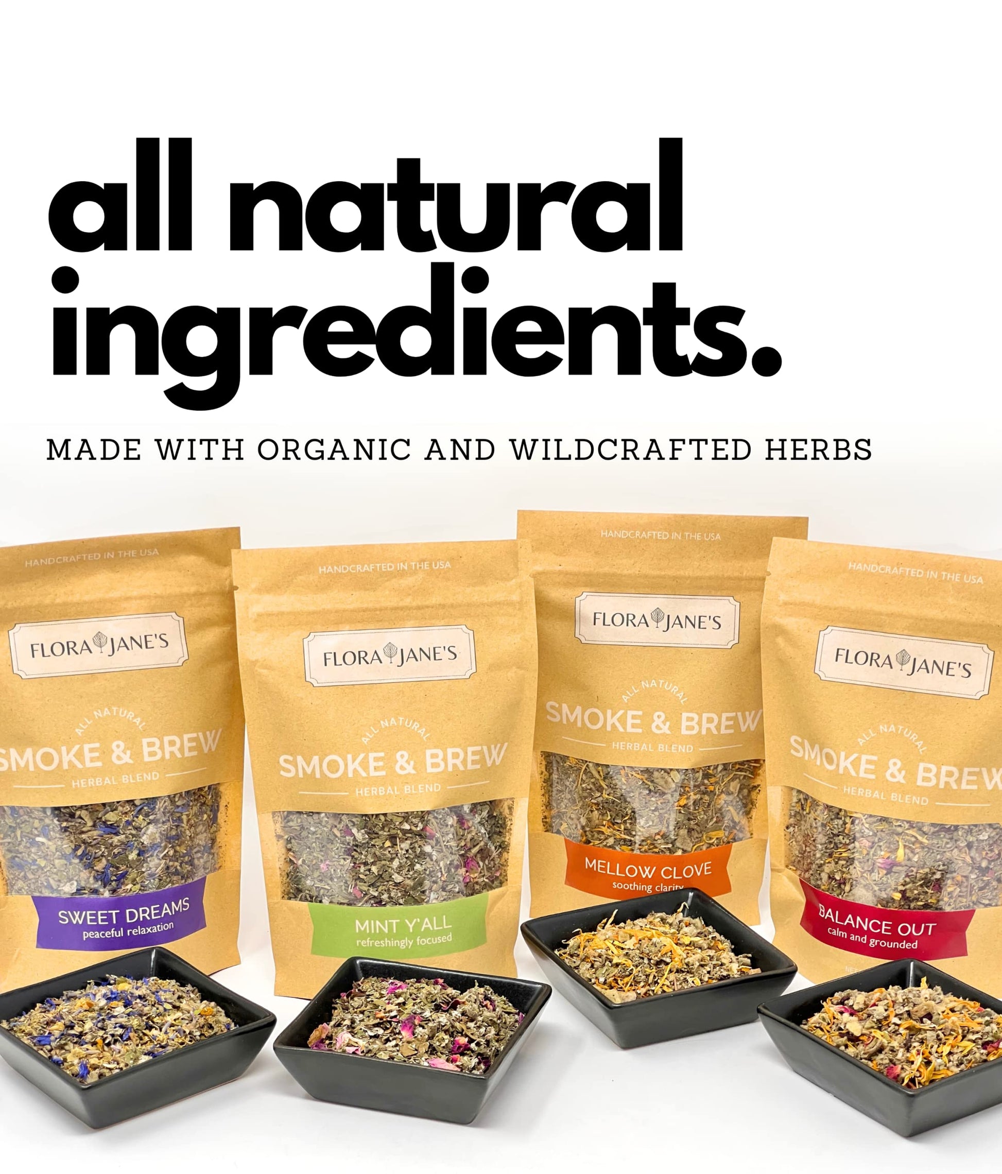 Smoke & Brew - Sweet Dreams Blend for Relaxation and Sleep - Caffiene Free Tea and Smoke Blend - AB Mystery