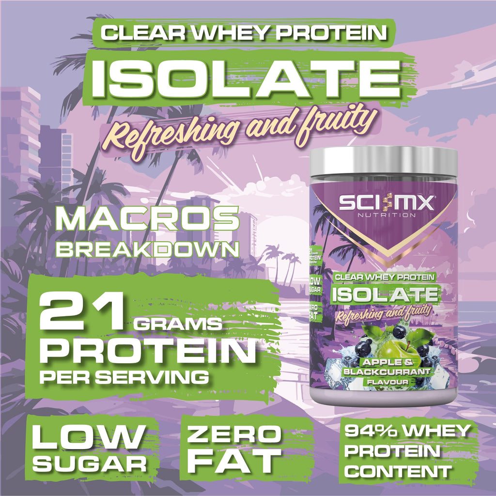 SCI-MX Clear Whey Isolate Protein - Apple and Blackcurrant Flavour - Lean Potein Formula for Muscle Growth SCI-MX