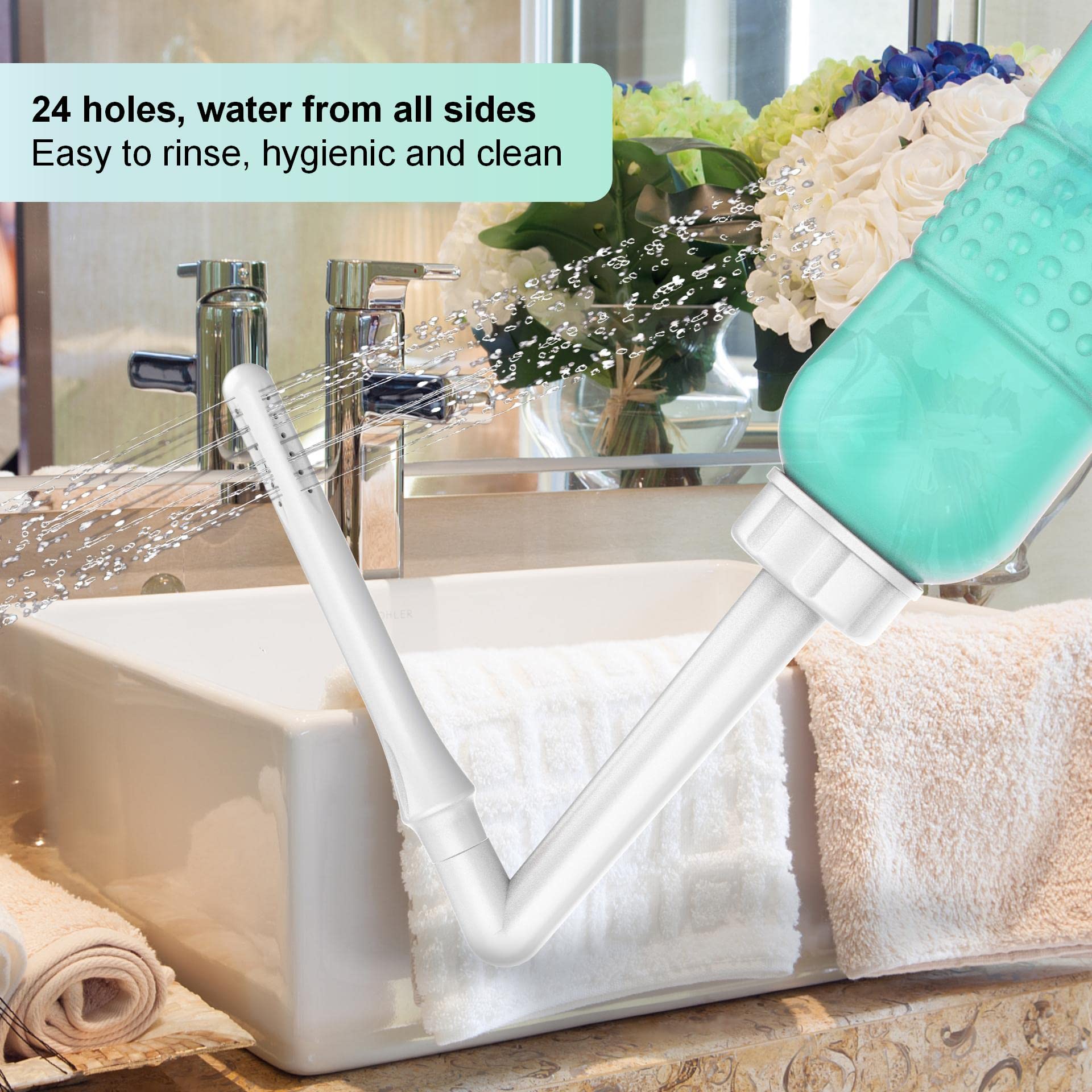 2PCS Vaginal irrigation Intimate Wash for Women,Portable Bidet Travel Bidets,Peri Bottle - AB Mystery