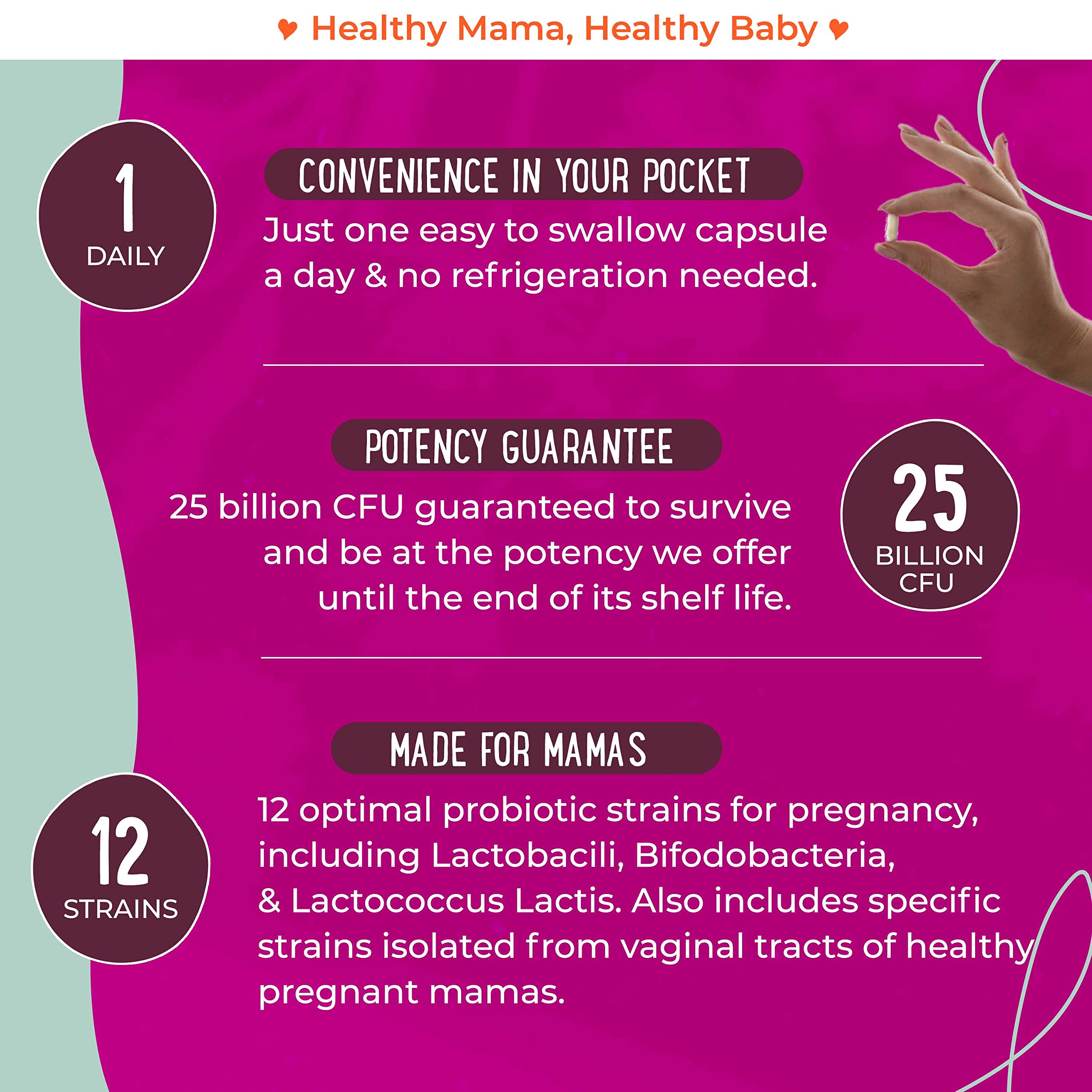 Premium Prenatal Bundle of 2 - Organic Prenatal Multi & Natural Probiotics - Essential Nutrition for Women Mama Natural