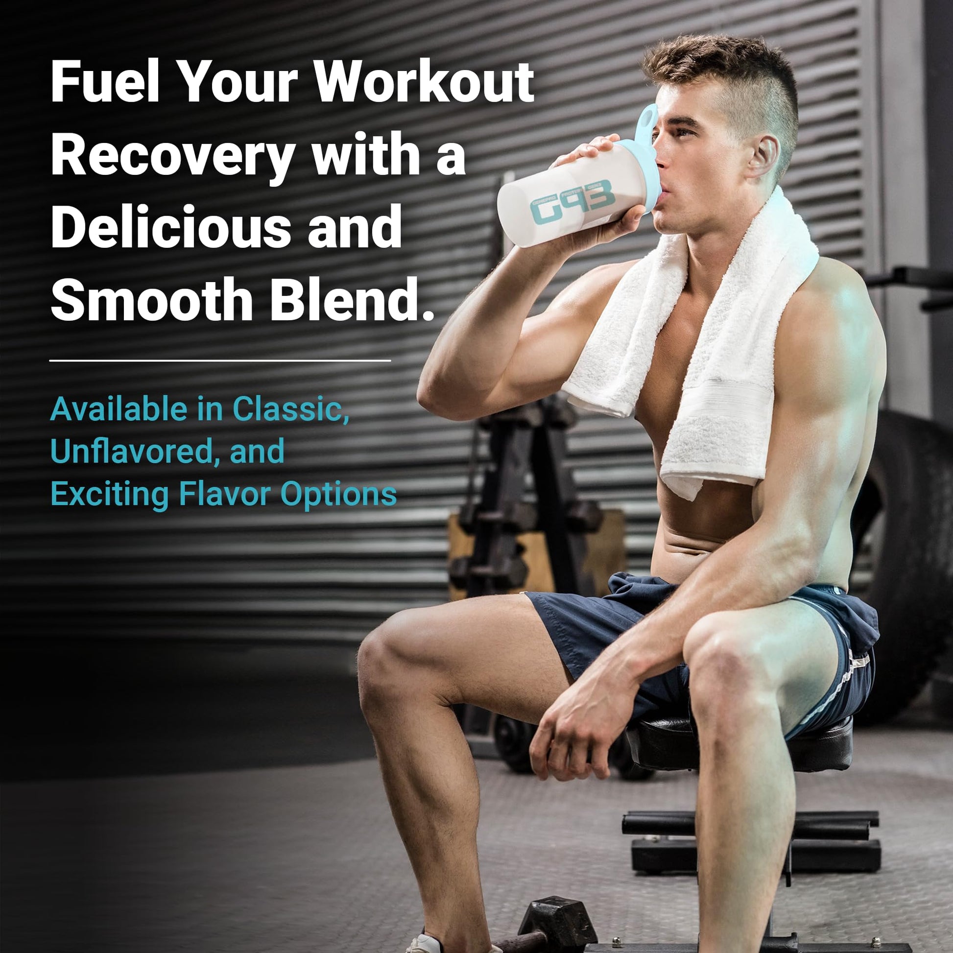Genepro Unflavored Protein Powder - New Formula - Lactose-Free, Gluten-Free, & Non - AB Mystery