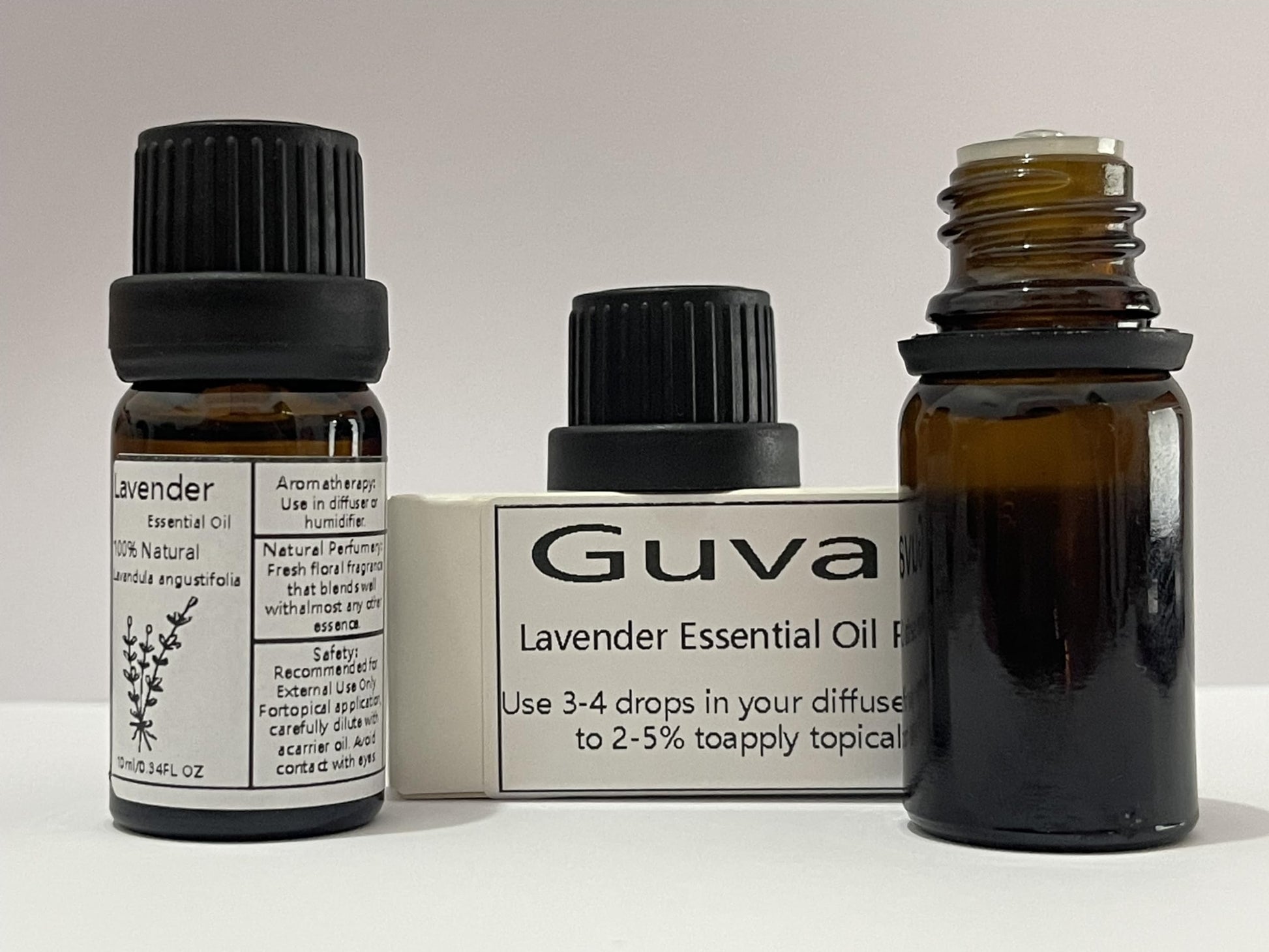 Guvar Lavender Essential Oil Pure for Diffuser for Aromatherapy and Home 100% Pure Natural Extraction - AB Mystery
