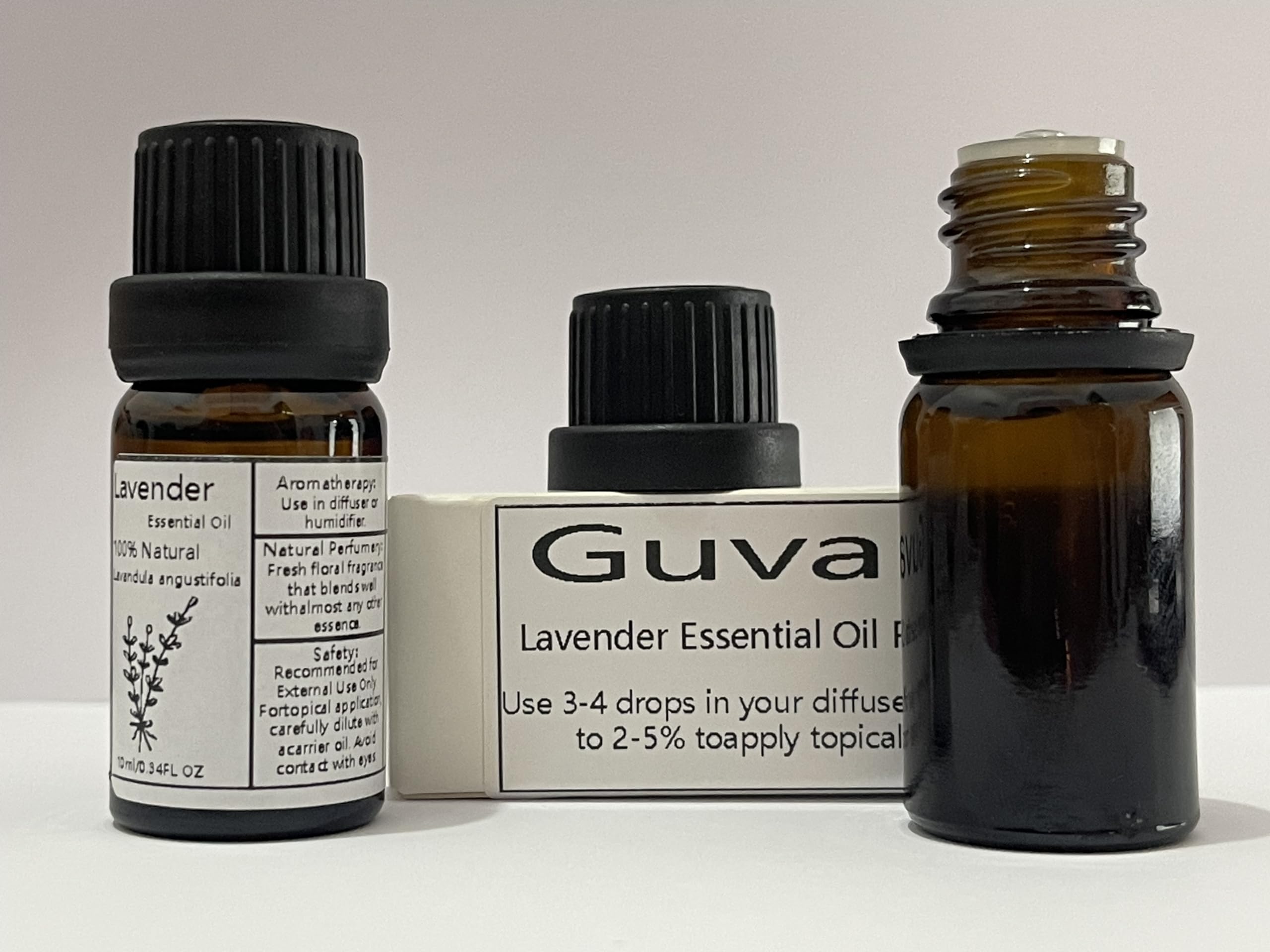 Guvar Lavender Essential Oil Pure for Diffuser for Aromatherapy and Home 100% Pure Natural Extraction - AB Mystery