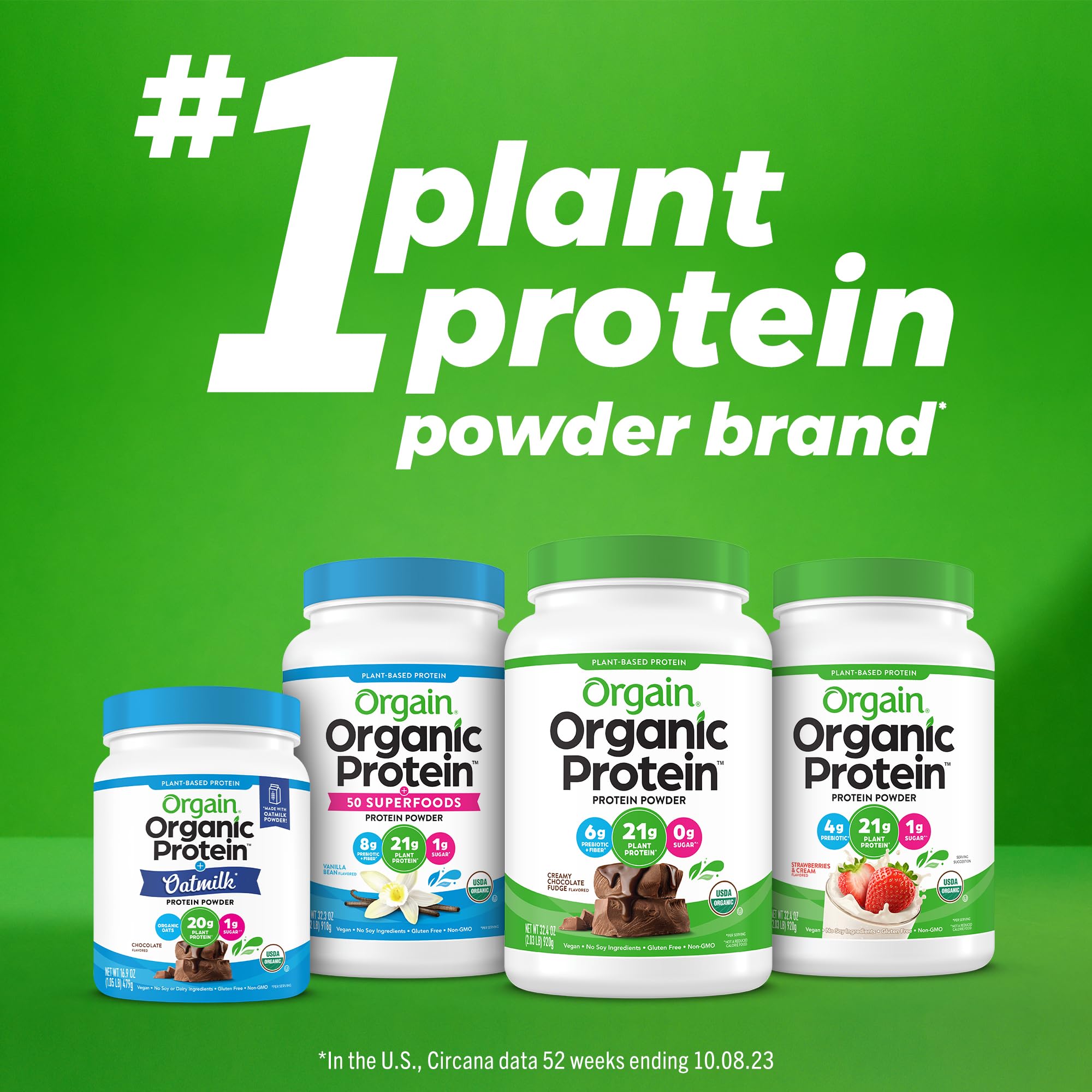 Orgain Organic Vegan Protein Powder, Chocolate Coconut - 21g of Plant Based Protein - AB Mystery