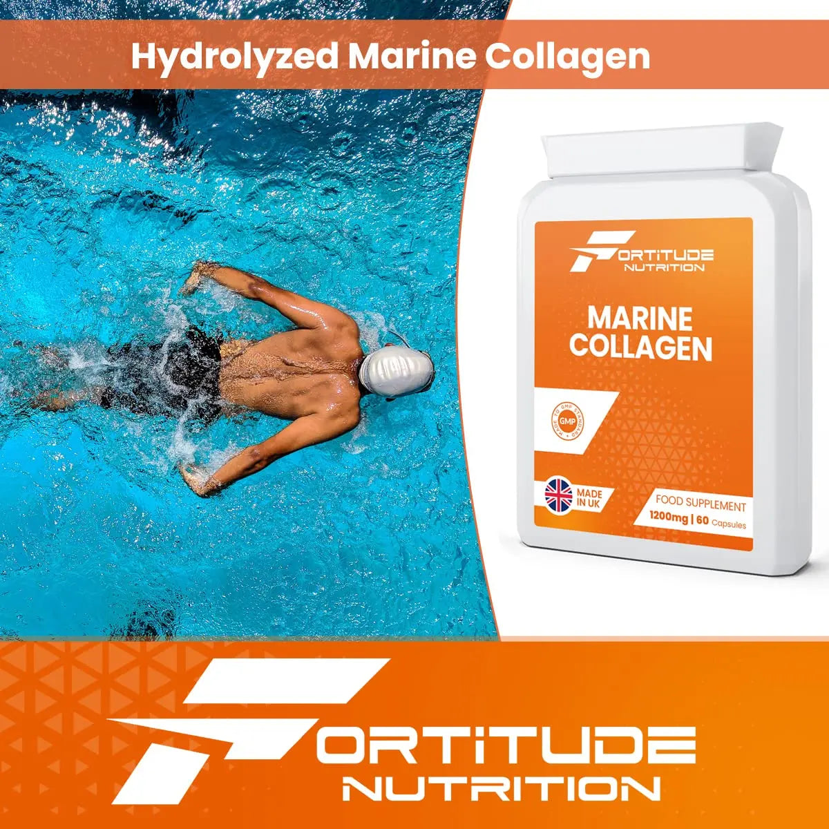 Marine Collagen Capsules | Hydrolyzed Marine Collagen with Vitamin C | High Strength Collagen - AB Mystery